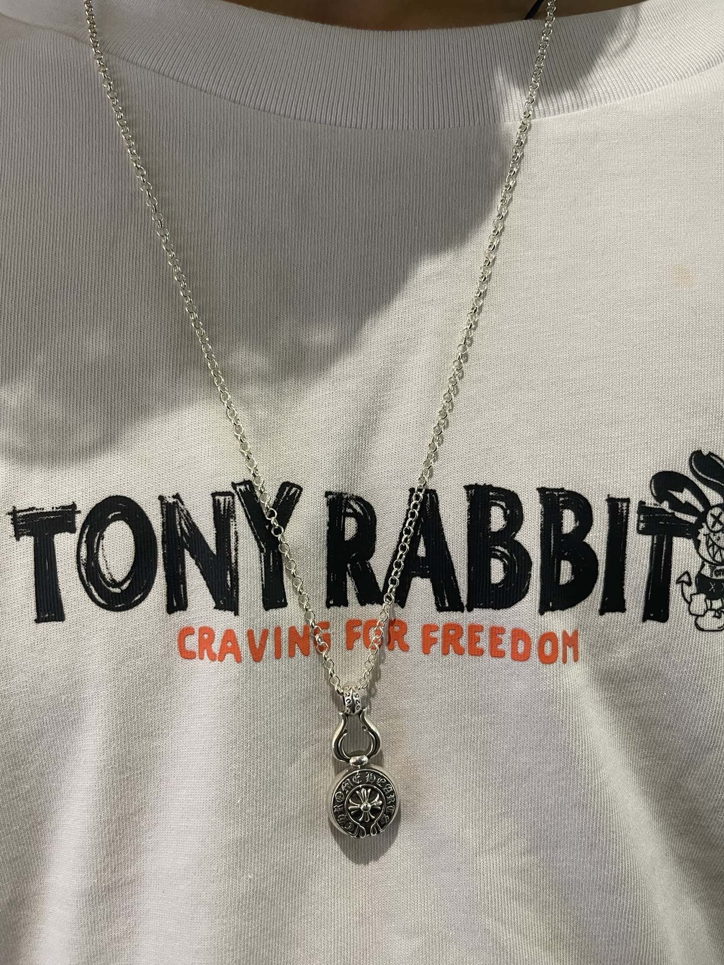 CHROME HEARTS クロムハーツ スモールクロスホースシューひょうたんネックレス（CHROME HEARTS 142）