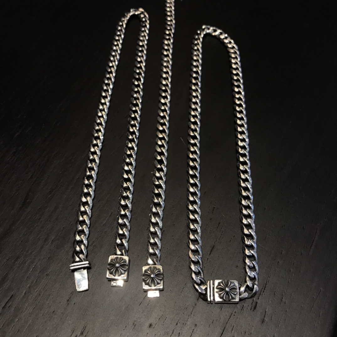 CHROME HEARTS クロムハーツ バックル鎖骨チェーン（CHROME HEARTS 143）