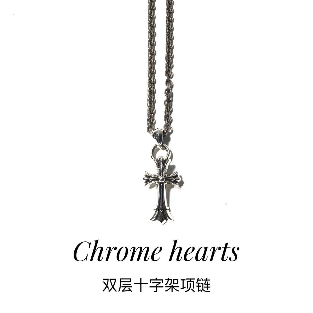 CHROME HEARTS クロムハーツ クラシック ダブルクロス ネックレス（CHROME HEARTS 145）