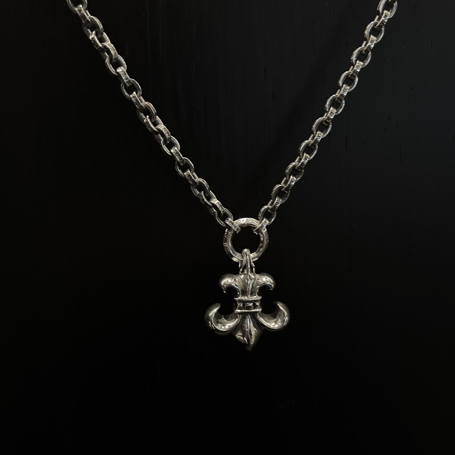 CHROME HEARTS クロムハーツ スカウトフラワー一体型ネックレス（CHROME HEARTS 152）