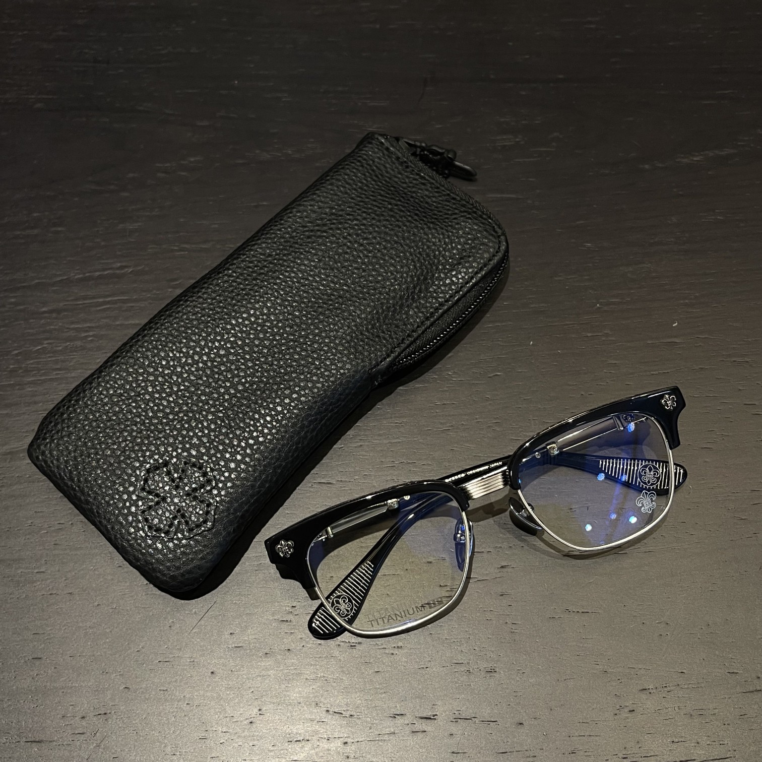 CHROME HEARTS クロムハーツメガネBONENNOISSEUR Ⅱ 黒 (CHROME HEARTS 156)