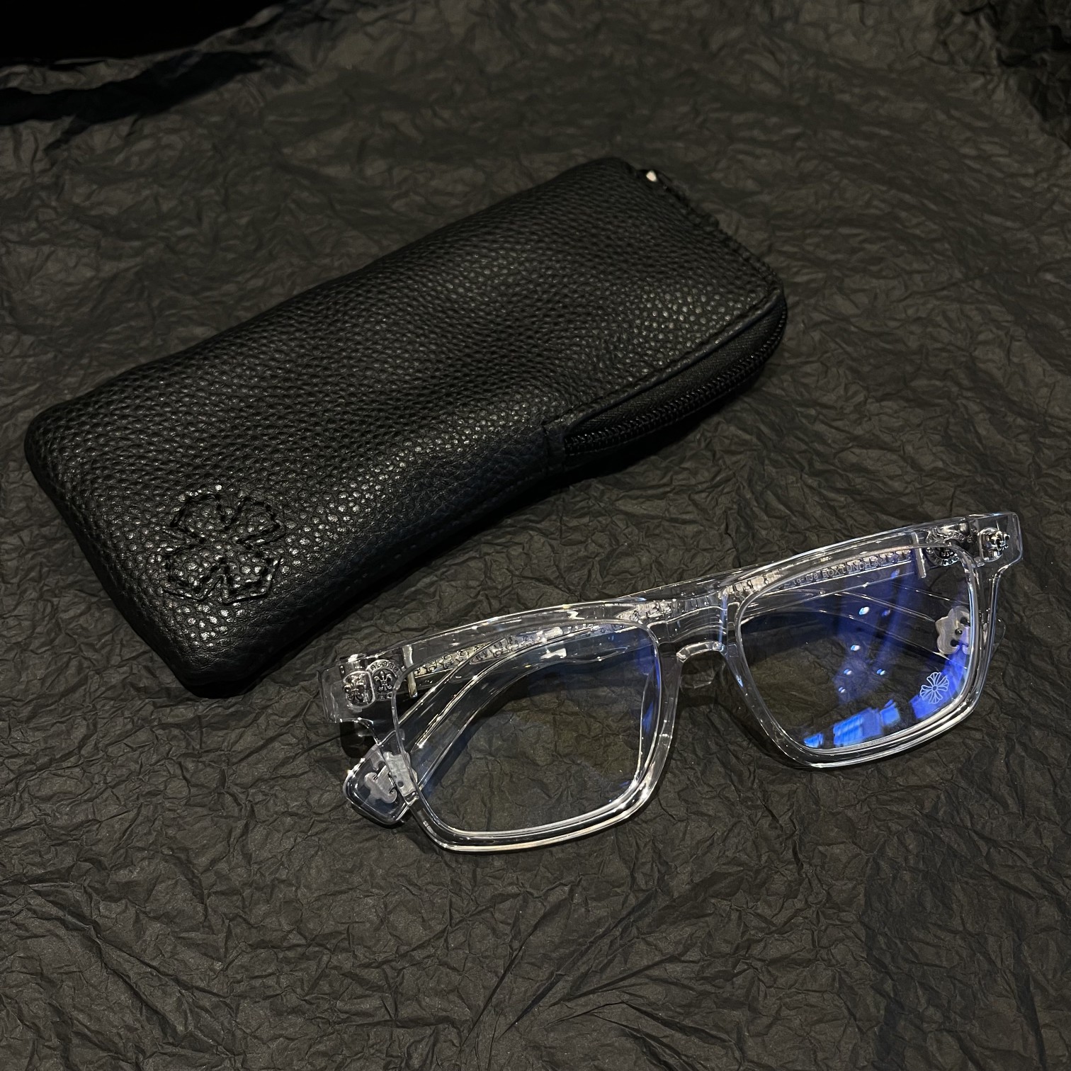 CHROME HEARTS クロムハーツ MY DIXADRYLL クリア メガネ (CHROME HEARTS 157)