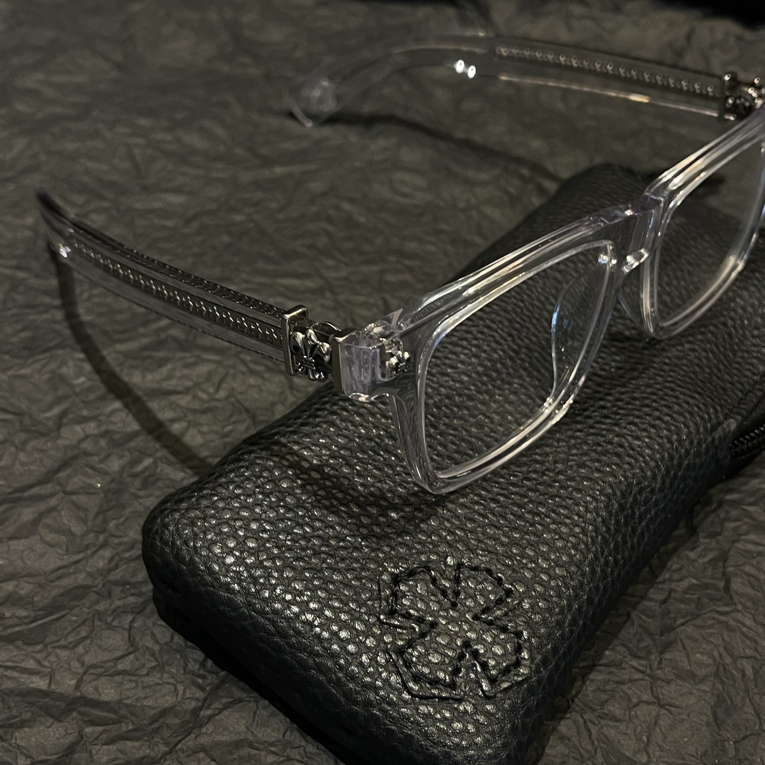 CHROME HEARTS クロムハーツ MY DIXADRYLL クリア メガネ (CHROME HEARTS 157)