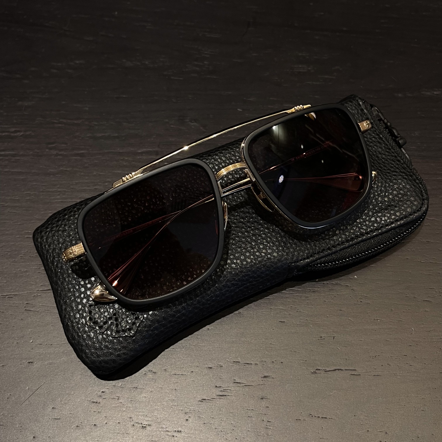 Brown square frame sunglasses