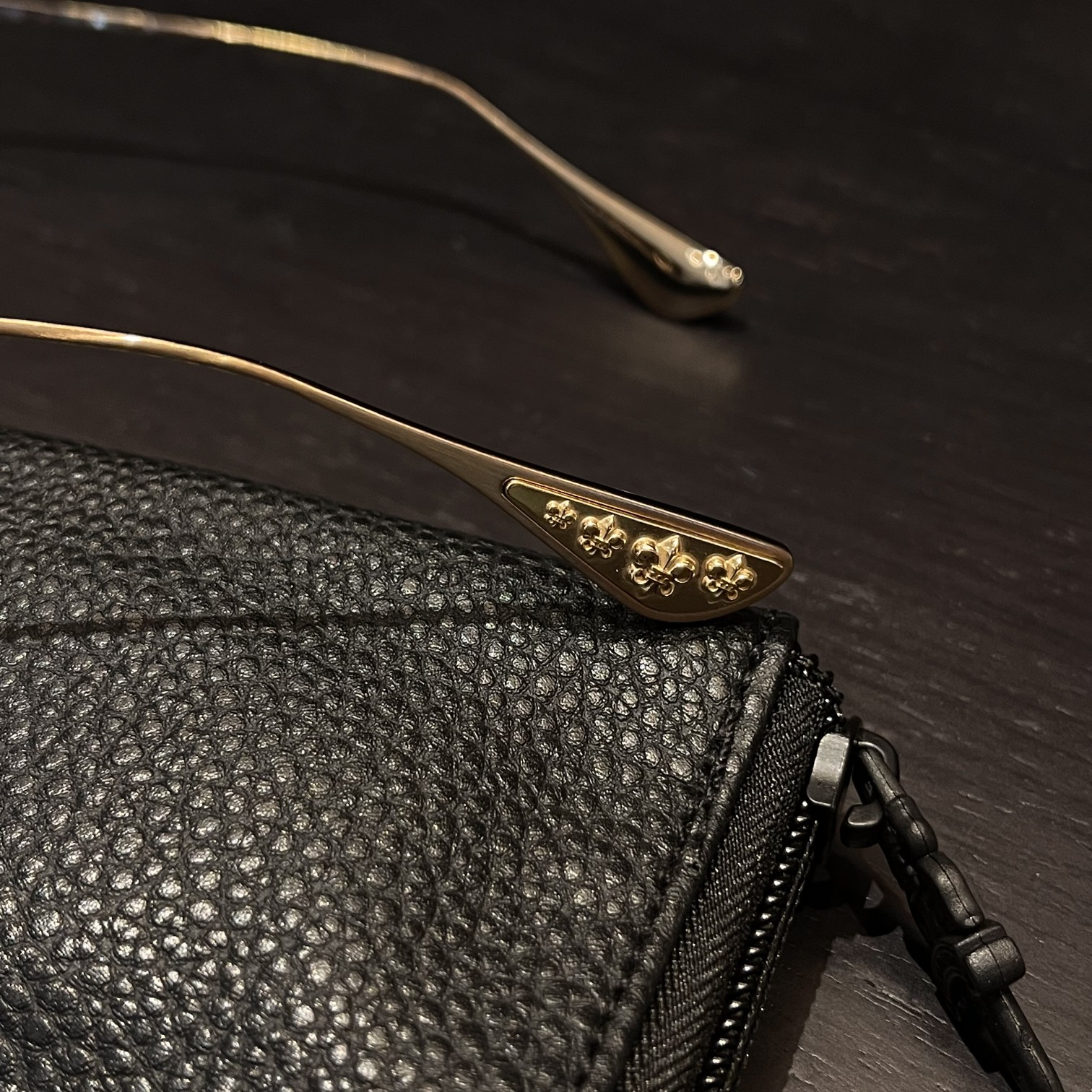 Brown square frame sunglasses