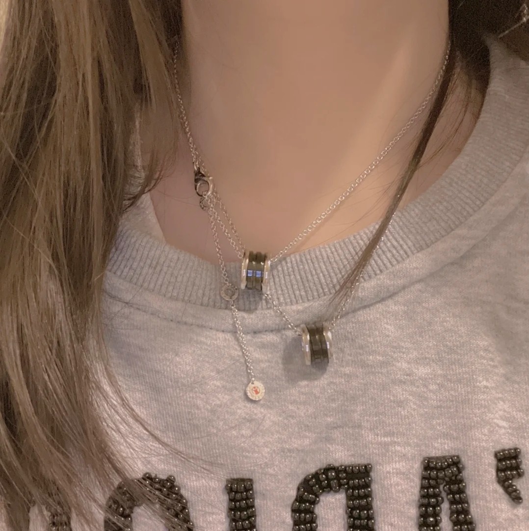 ブルガリ/BVLGARI セーブ・ザ・チルドレン ネックレス ブラックセラミック/Ag925（CL856977-349634）