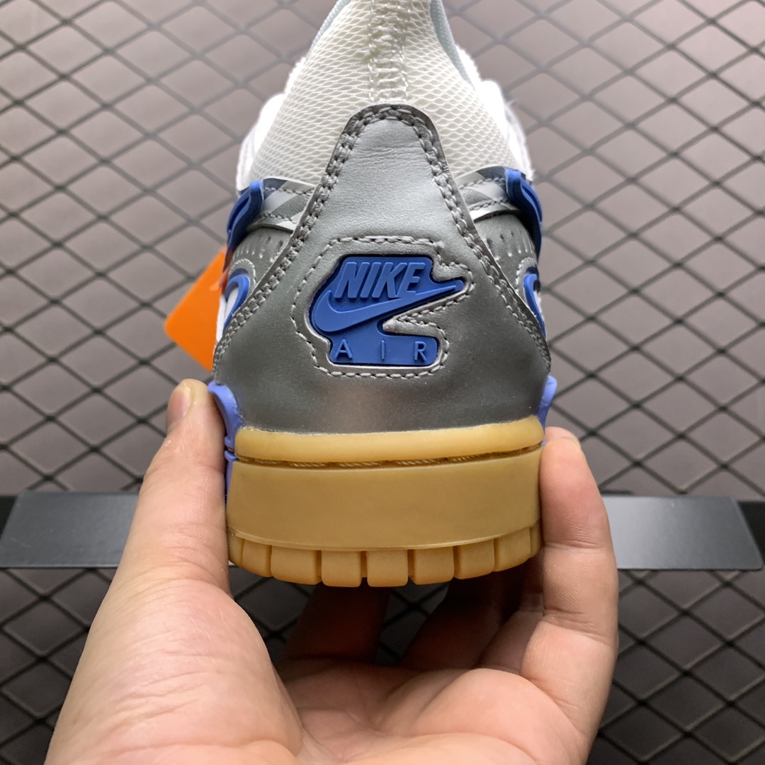 Off-White × Nike Air Rubber Dunk "White/University Blue"（CU6015-100）