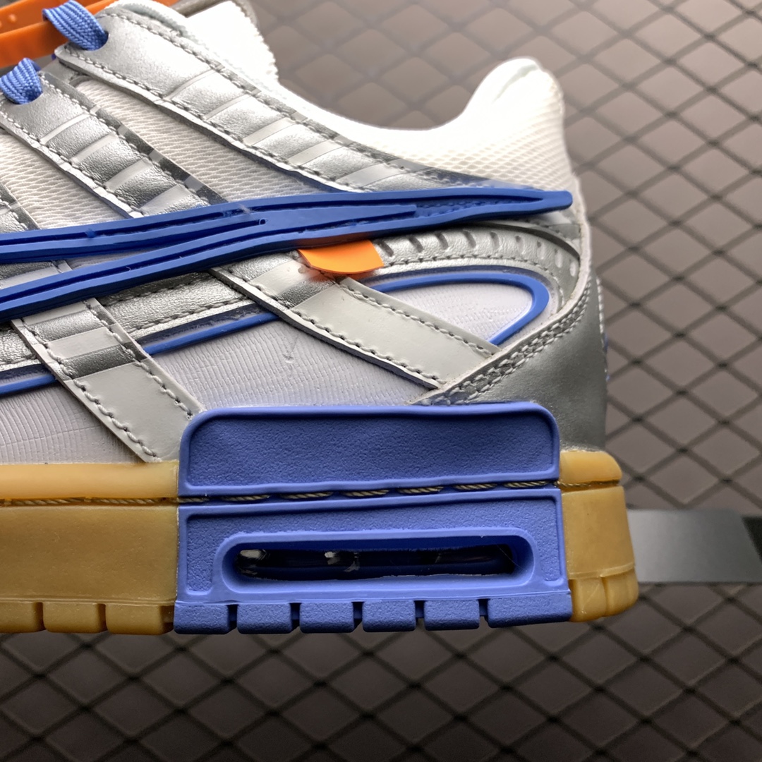 Off-White × Nike Air Rubber Dunk "White/University Blue"（CU6015-100）