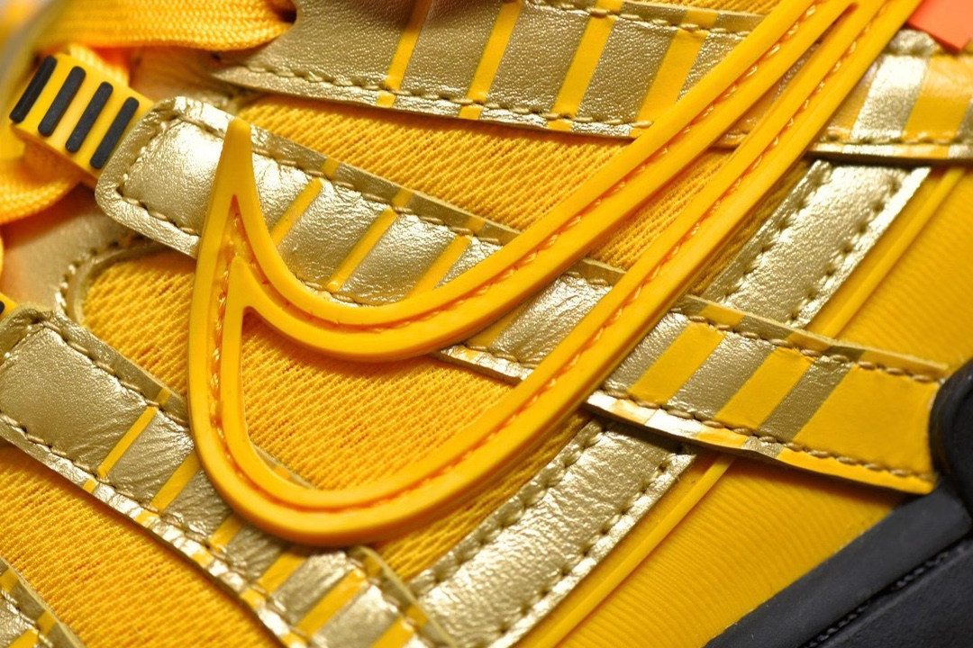 Off-White × Nike Air Rubber Dunk "University Gold"（CU6015-700）