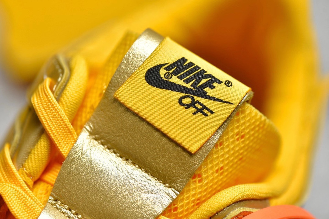 Off-White × Nike Air Rubber Dunk "University Gold"（CU6015-700）