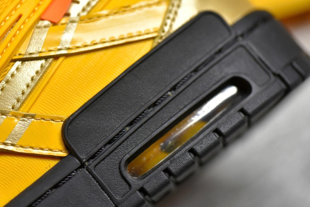 Off-White × Nike Air Rubber Dunk "University Gold"（CU6015-700）