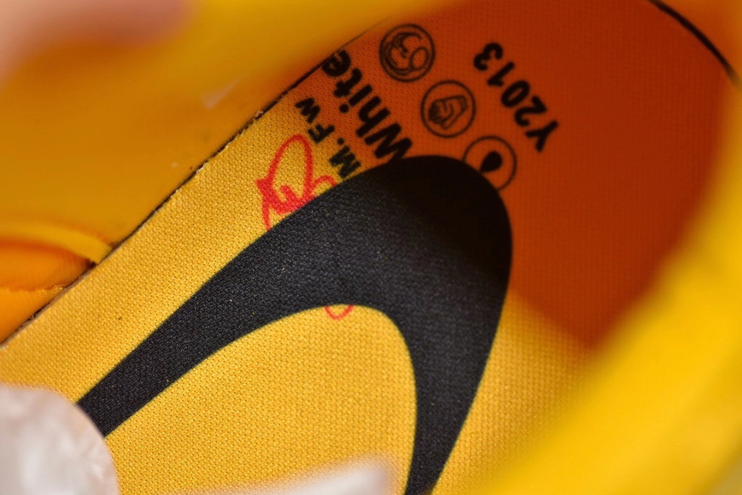 Off-White × Nike Air Rubber Dunk "University Gold"（CU6015-700）