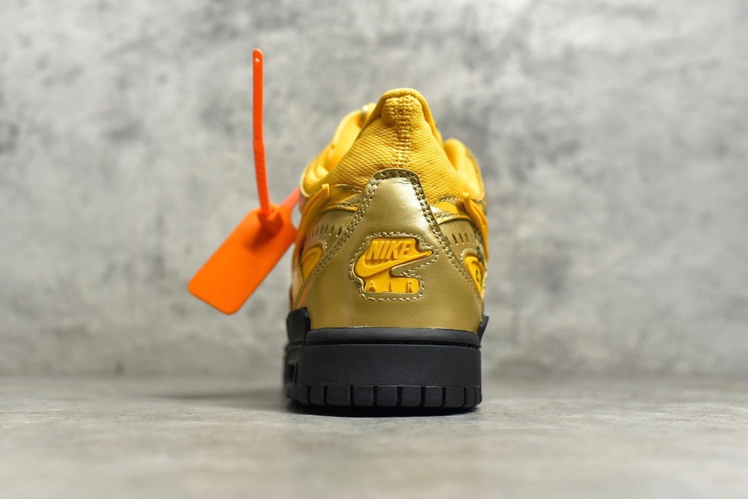 Off-White × Nike Air Rubber Dunk "University Gold"（CU6015-700）