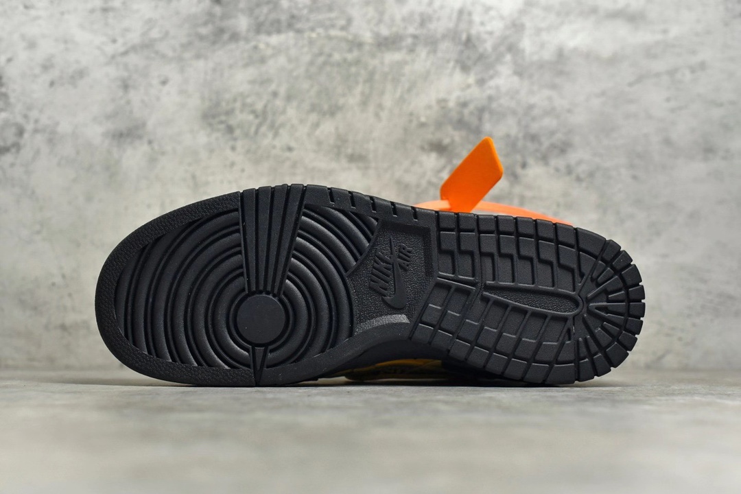 Off-White × Nike Air Rubber Dunk "University Gold"（CU6015-700）