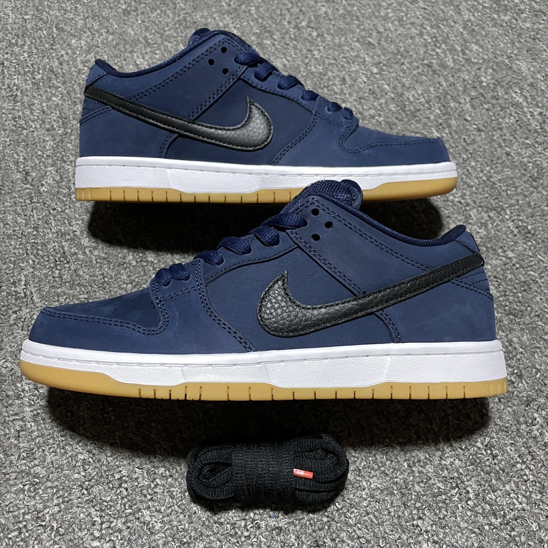 Nike SB Dunk Low Orange Label "Obsidian/Black-Light Gum Brown"(CW7463-401)