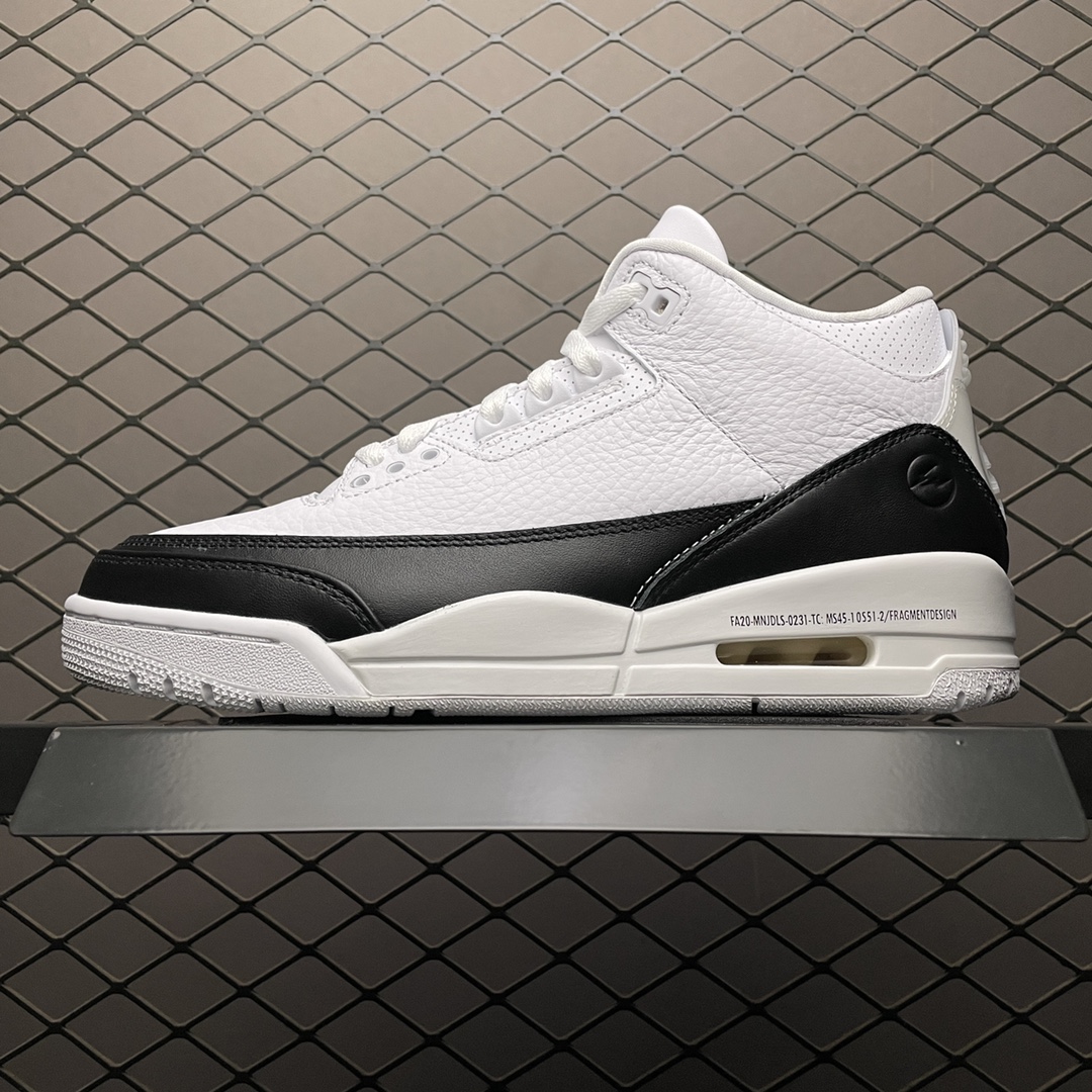 Fragment × Nike Air Jordan 3 "White/Black"（DA3595-100）