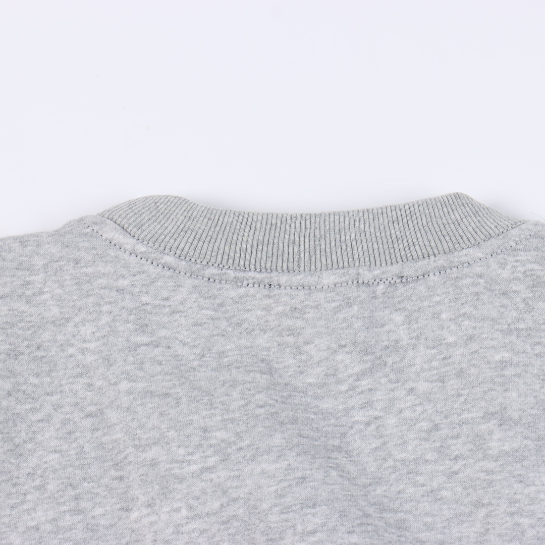 Stussy xNike Logo sports fleece sweatshirt "grey"（DC4198-050）