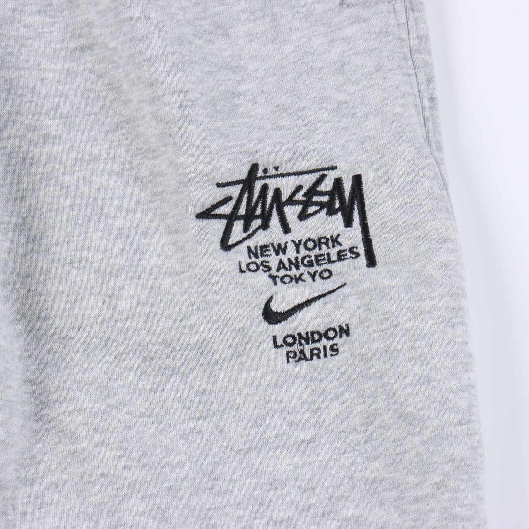 Stussy xNike joint fleece sports pants "grey"（DC4227-050）
