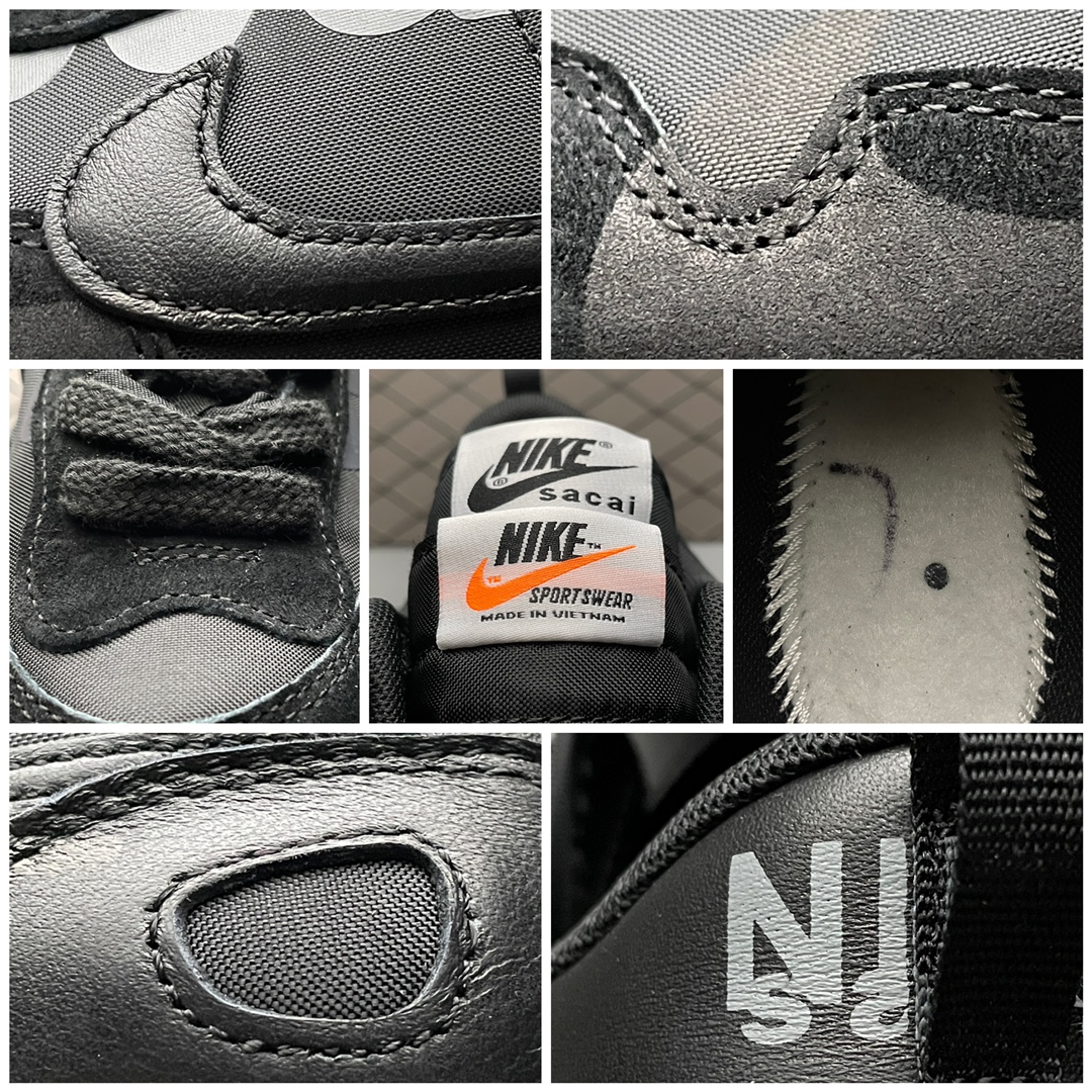 sacai × Nike VaporWaffle "Black Gum"(DD1875-001）