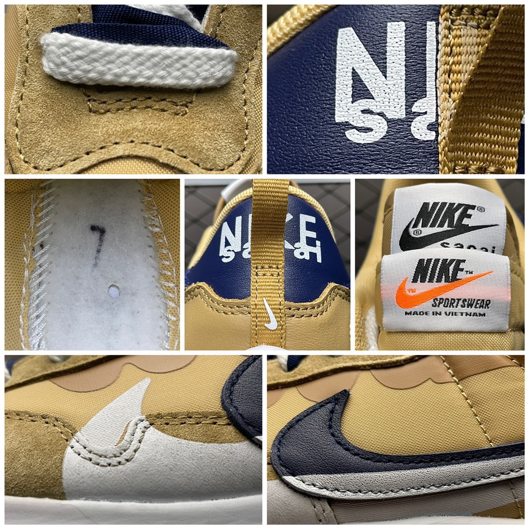 Sacai × Nike Vapor Waffle "Sesame And Blue Void"(FZ8117-100)
