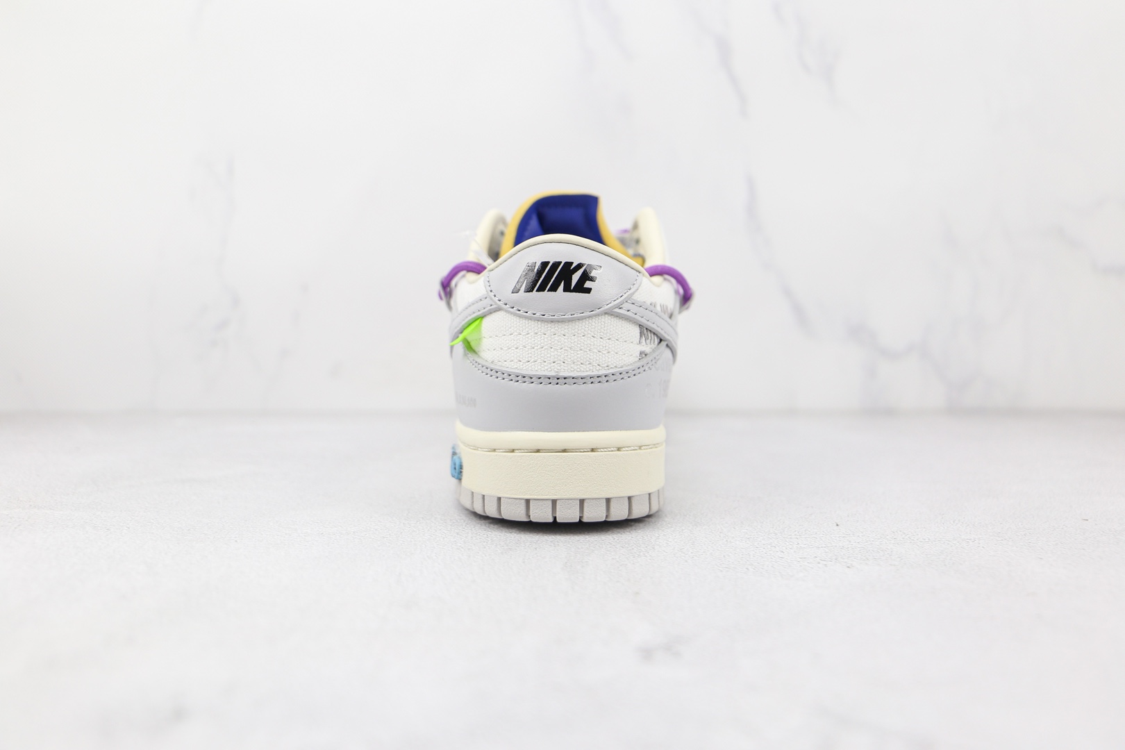 Off-White × Nike Dunk Low "Sail/Neutral Gray" (DM1602-107)