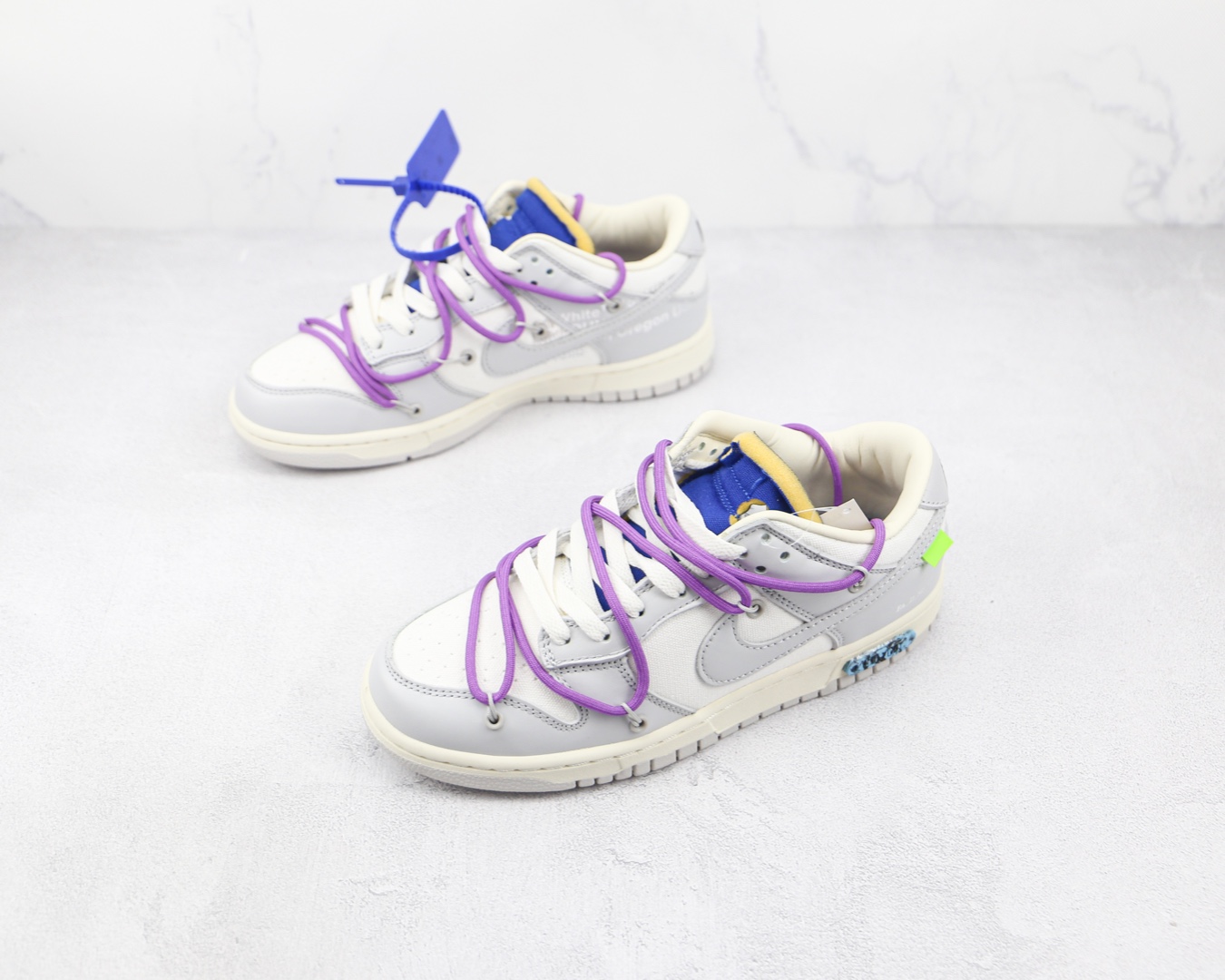 Off-White × Nike Dunk Low "Sail/Neutral Gray" (DM1602-107)