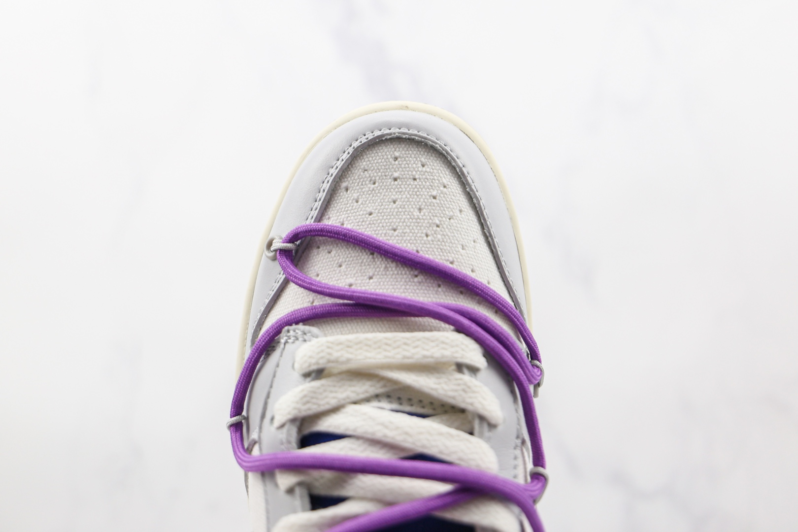 Off-White × Nike Dunk Low "Sail/Neutral Gray" (DM1602-107)