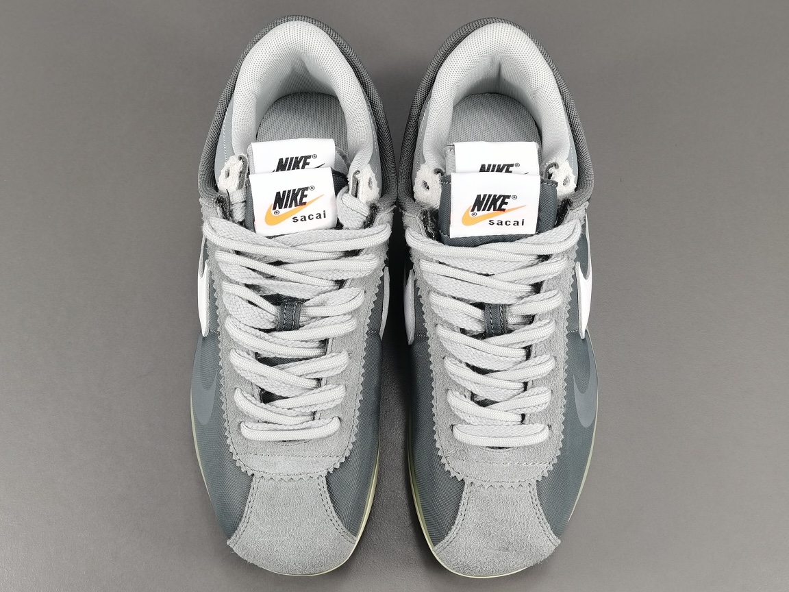 sacai × Nike Zoom Cortez "Iron Grey" (DQ0581-001)