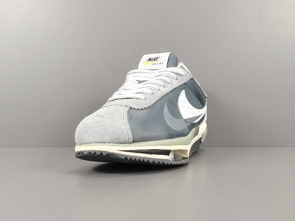 sacai × Nike Zoom Cortez "Iron Grey" (DQ0581-001)