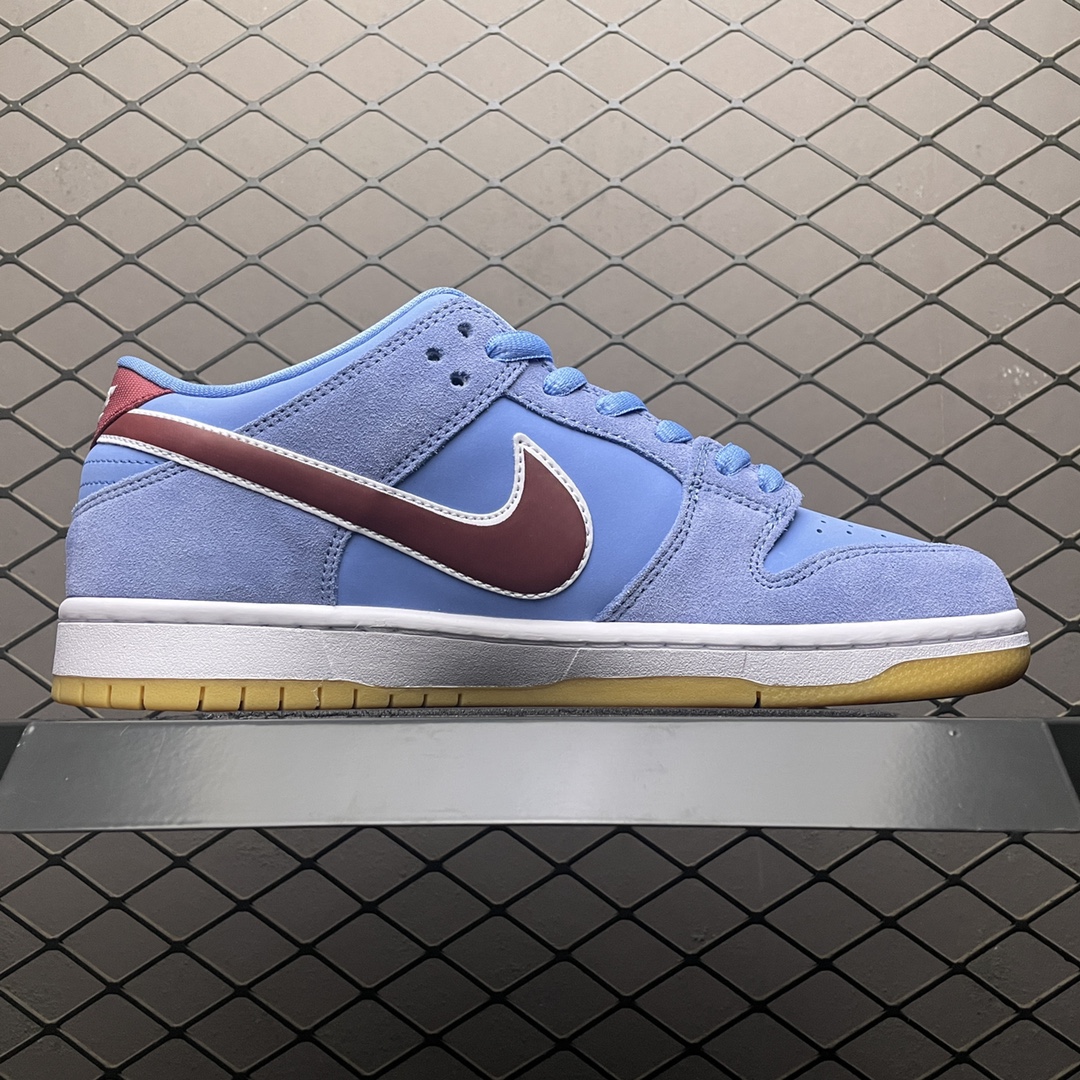 Nike SB Dunk Low Pro "Philadelphia Phillies/Valor Blue and Team Maroon"（ DQ4040-400）