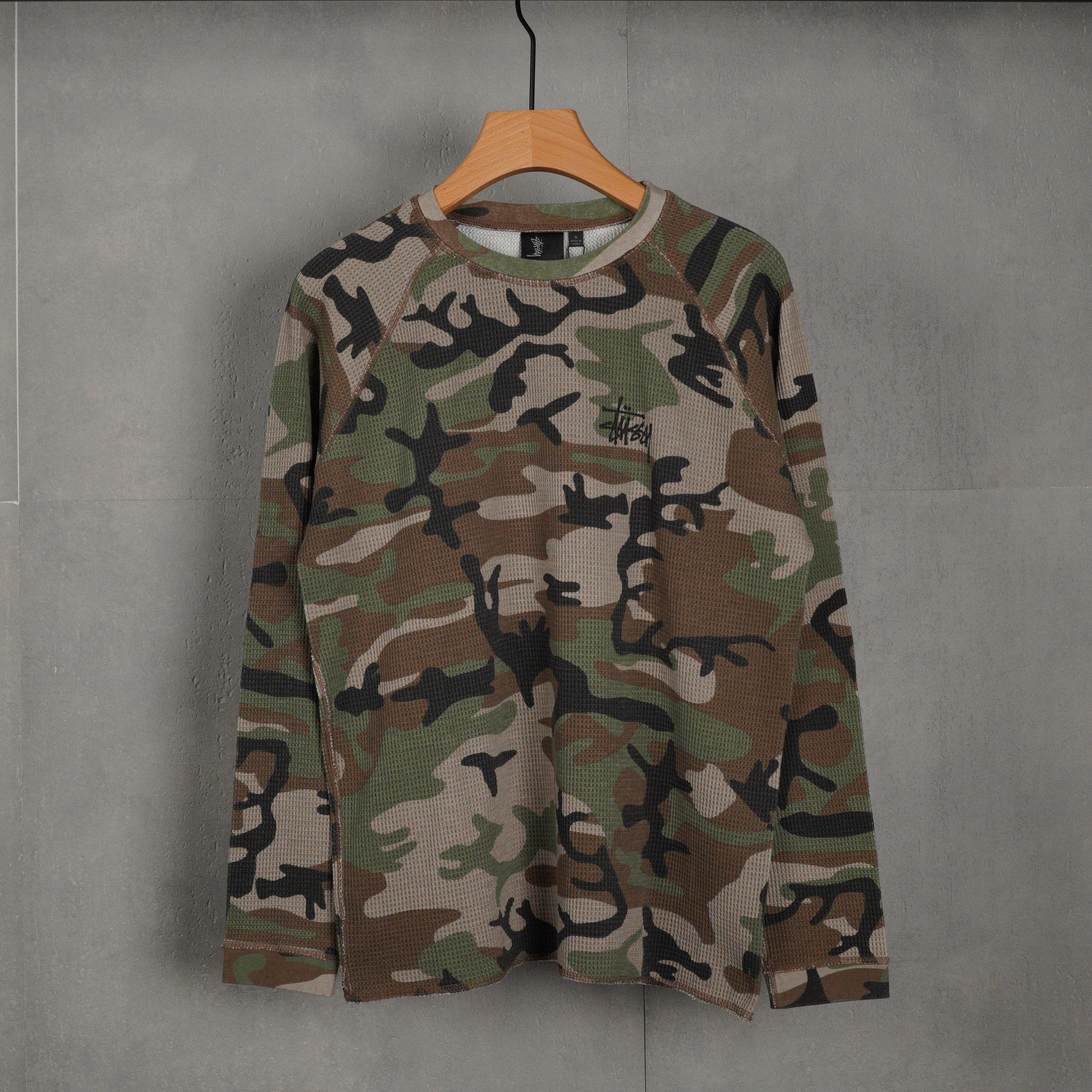 Stüssy Raglan Thermal Basic Sweatshirt（1140356）