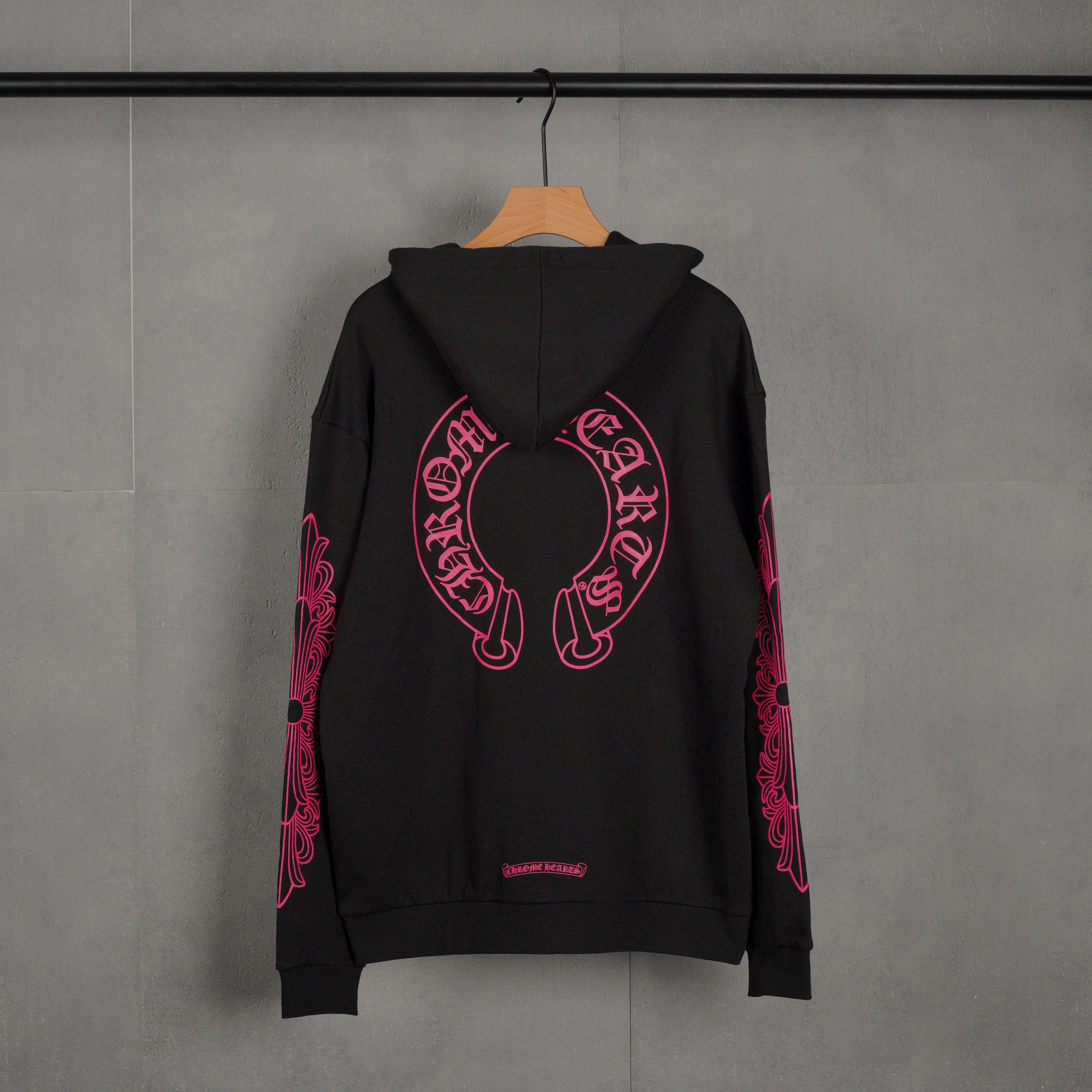 Chrome Hearts Pink Horseshoe Zip Up (CH-T2026330）
