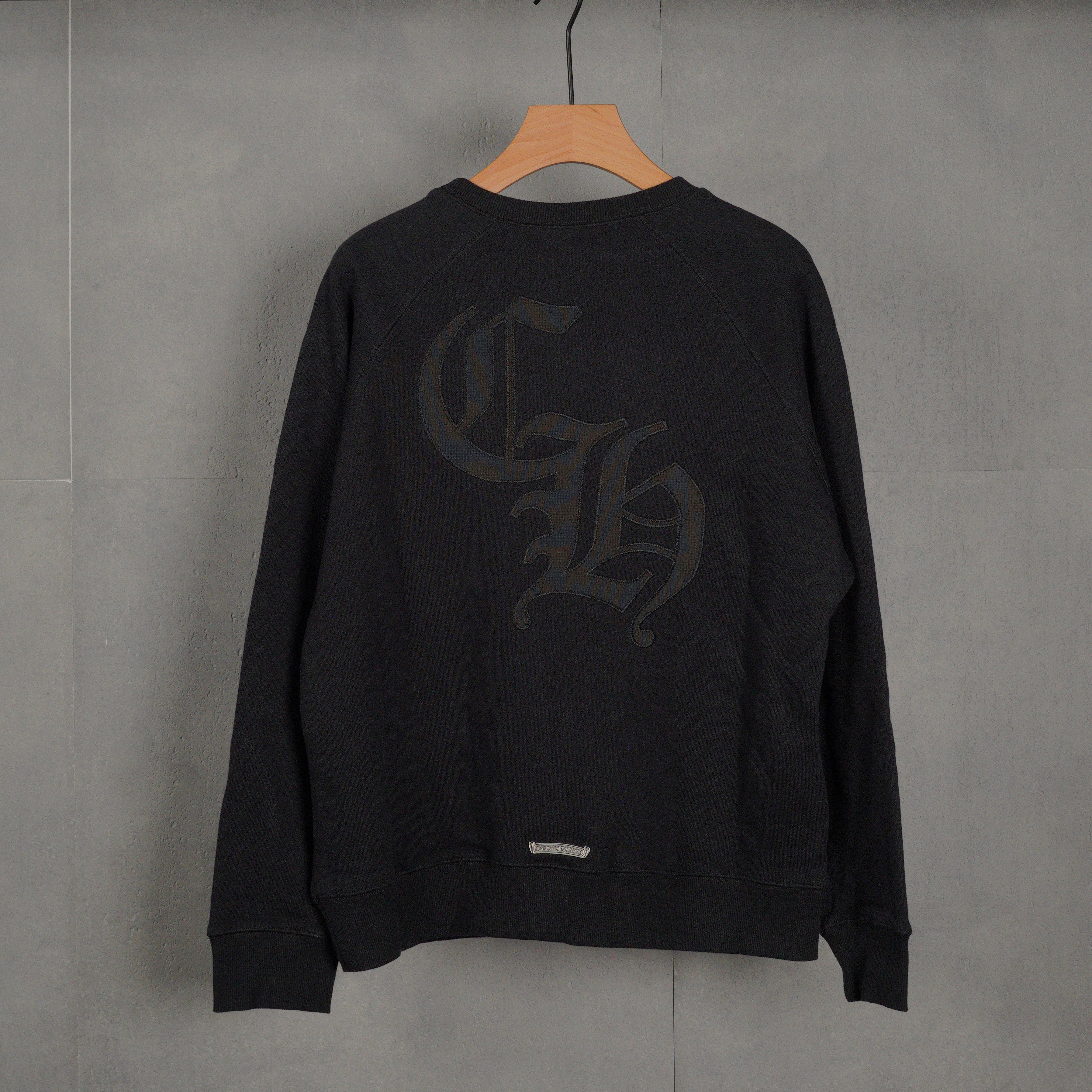 Chrome Hearts 711 Cemetery Cross Nylon Crew Neck Sweatshirt (1SS2504CH7CCN）