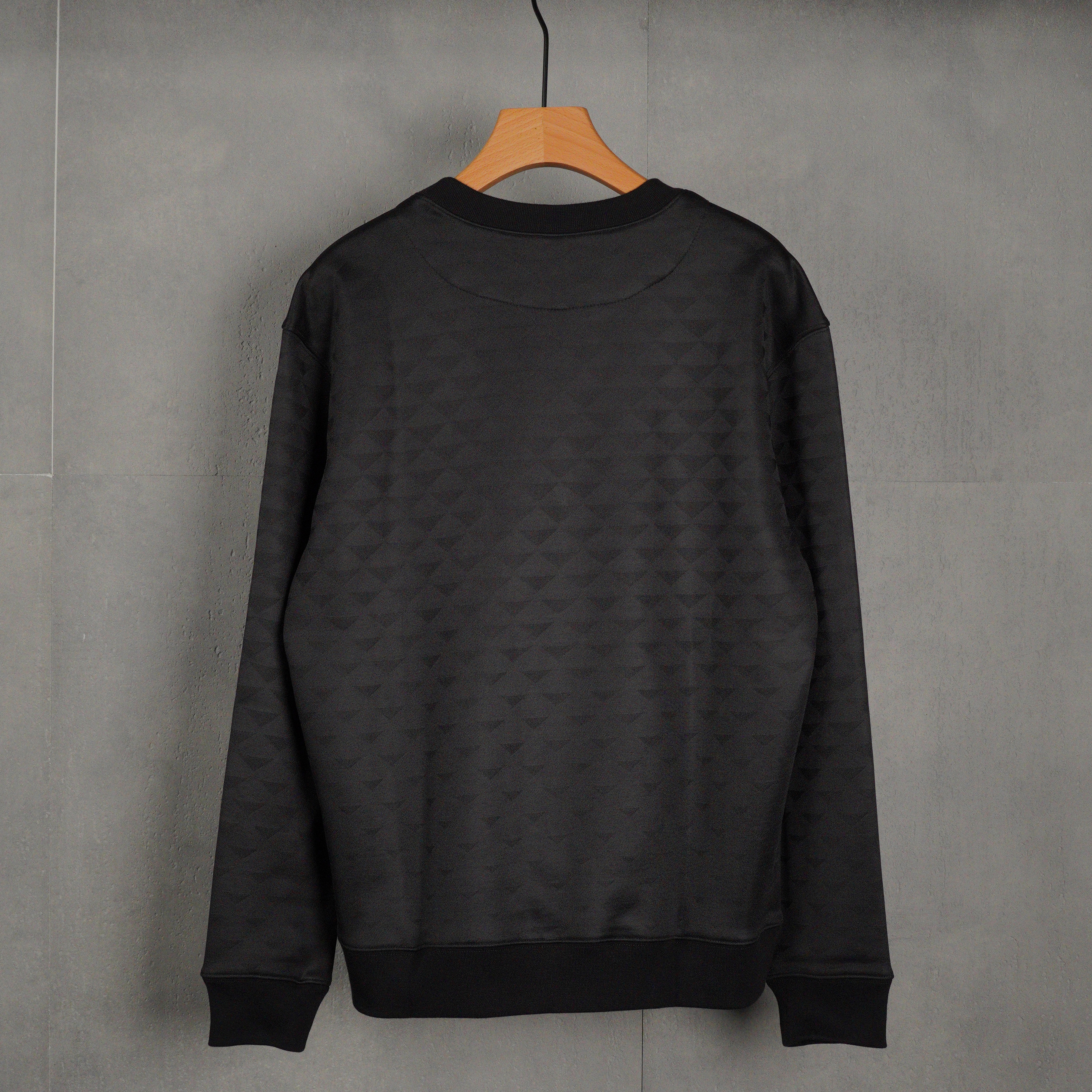 PRADA Monogram Sweatshirt with Triangle Logo (UJL67B-147M-F0002-S-OOO）