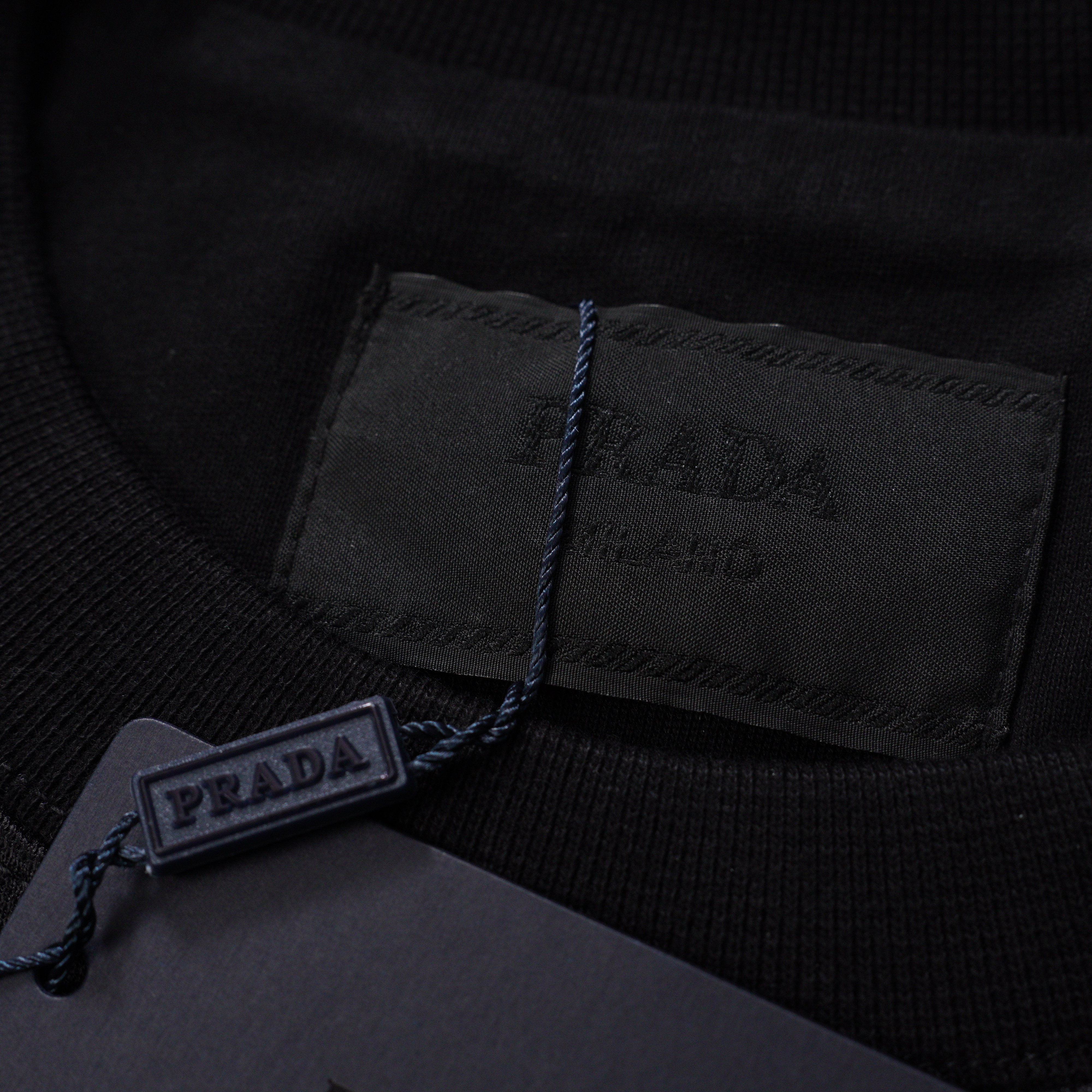 PRADA Monogram Sweatshirt with Triangle Logo (UJL67B-147M-F0002-S-OOO）