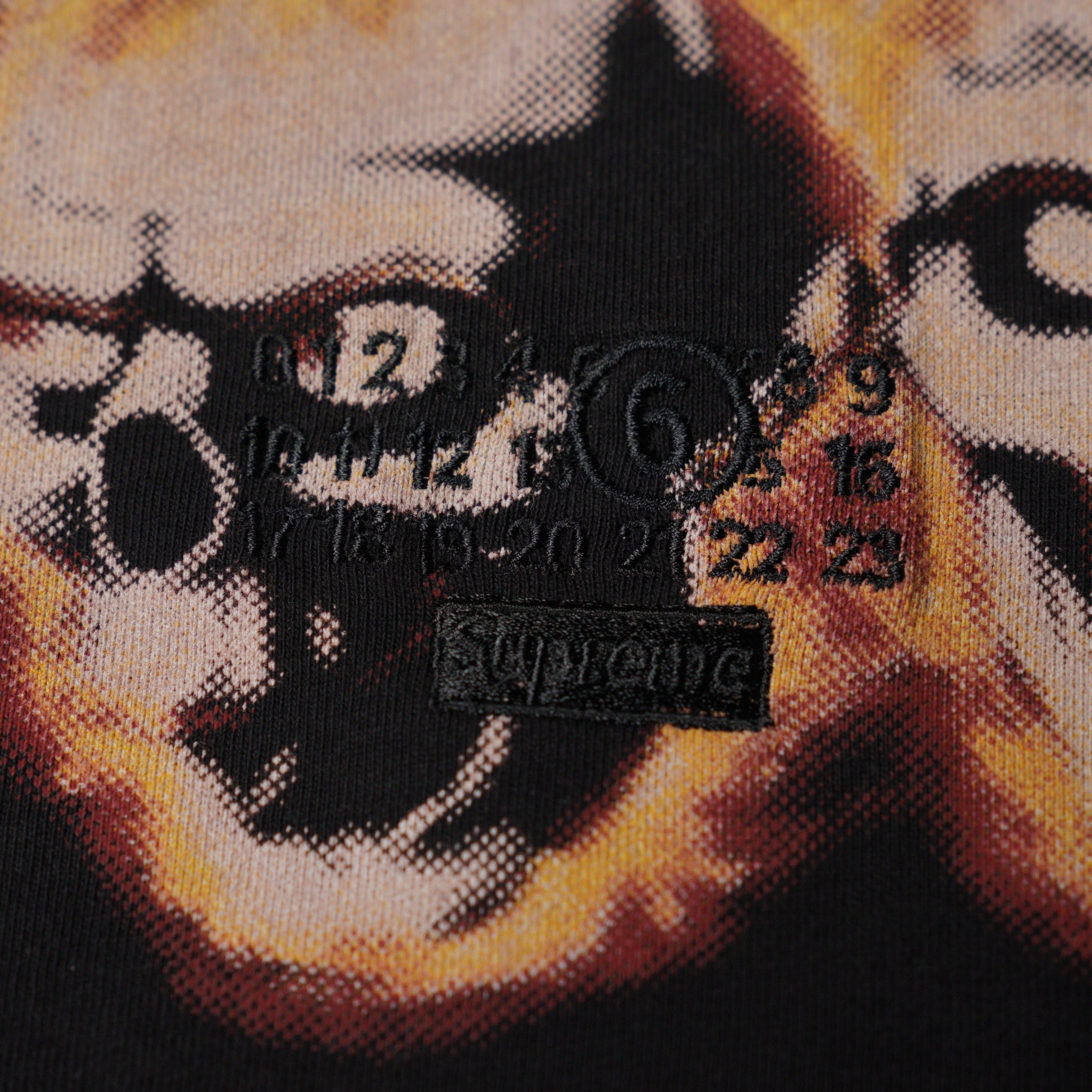 Supreme MM6 Maison Margiela Liquid Blue Oversized Tee Black（SUP-SS24-112）