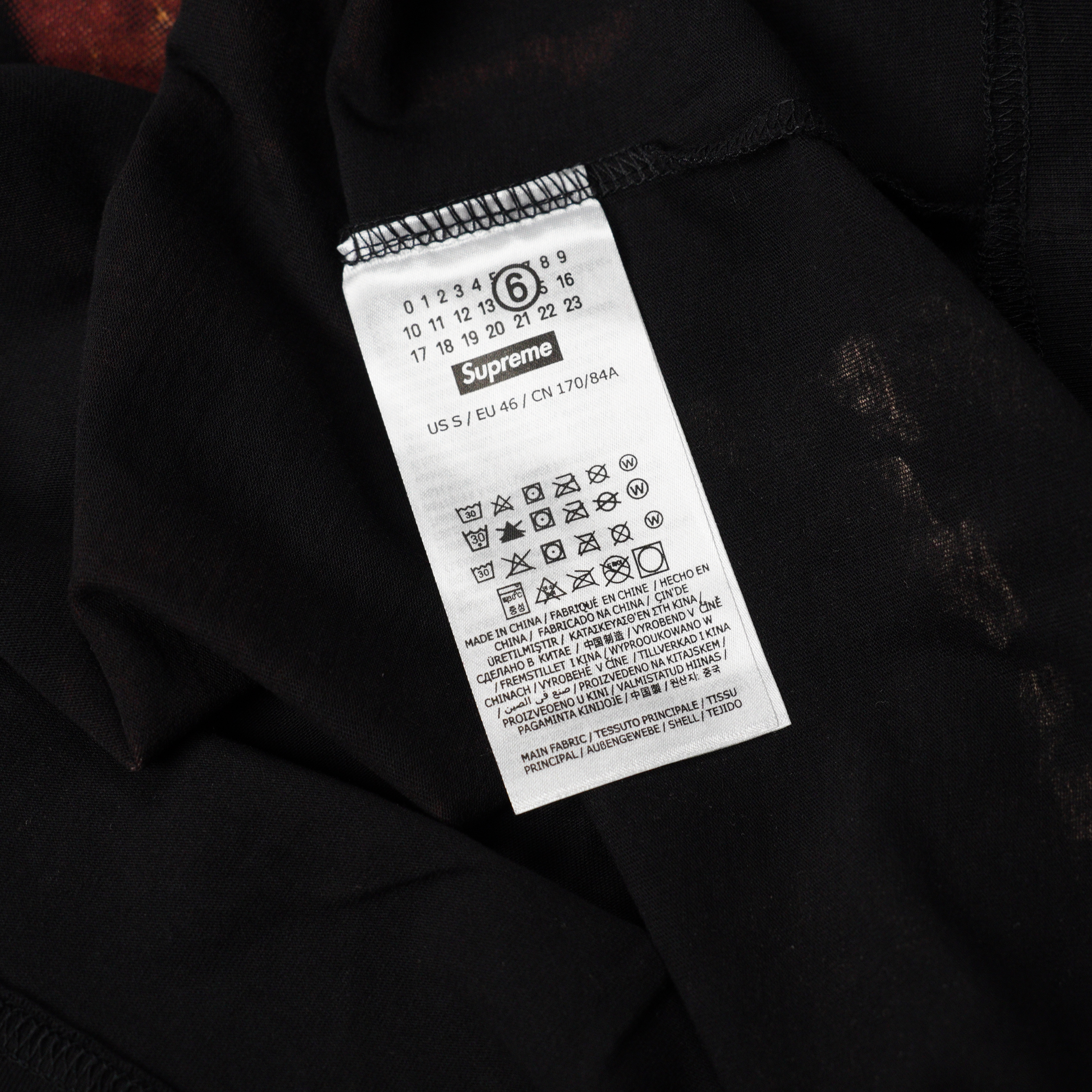 Supreme MM6 Maison Margiela Liquid Blue Oversized Tee Black（SUP-SS24-112）