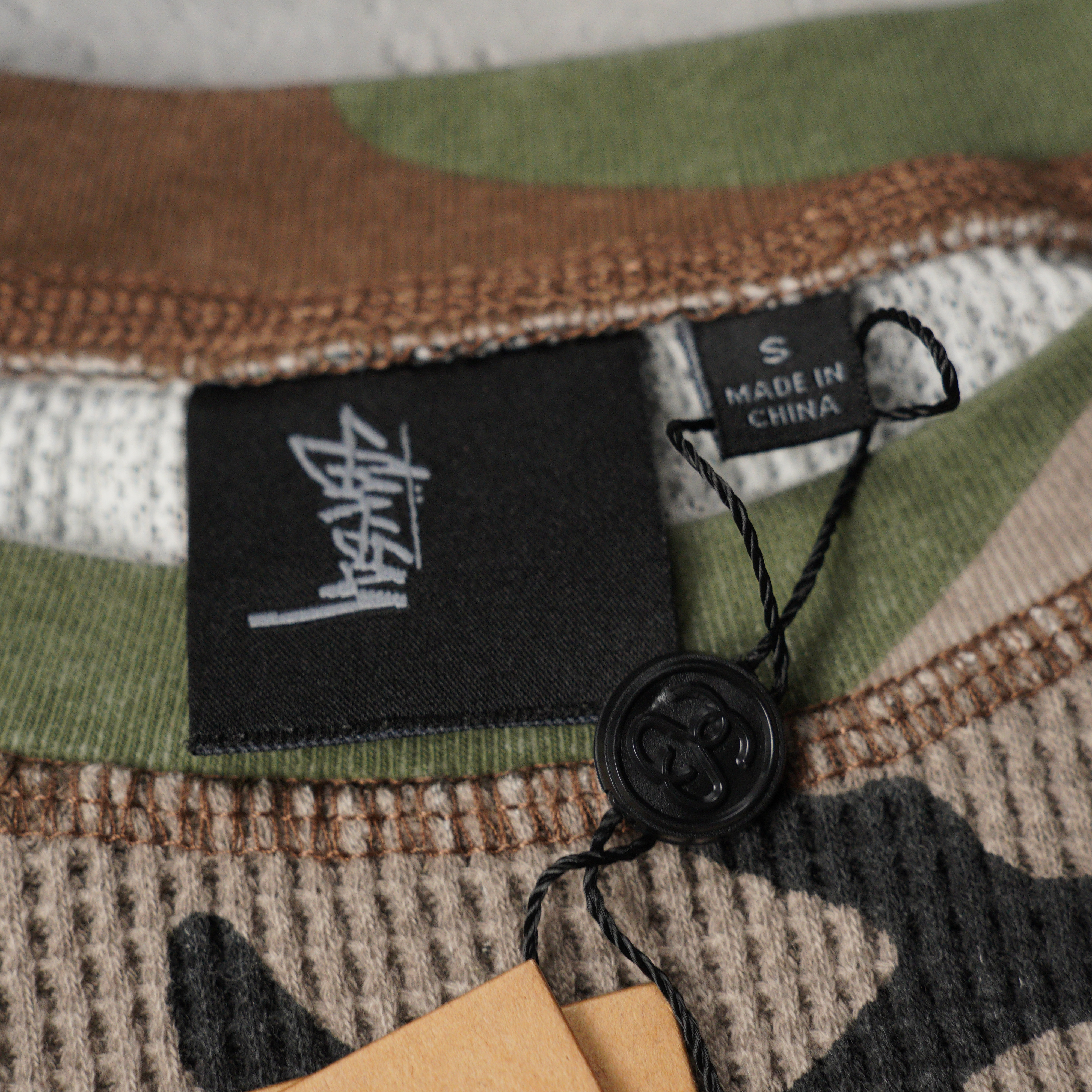 Stüssy Raglan Thermal Basic Sweatshirt（1140356）