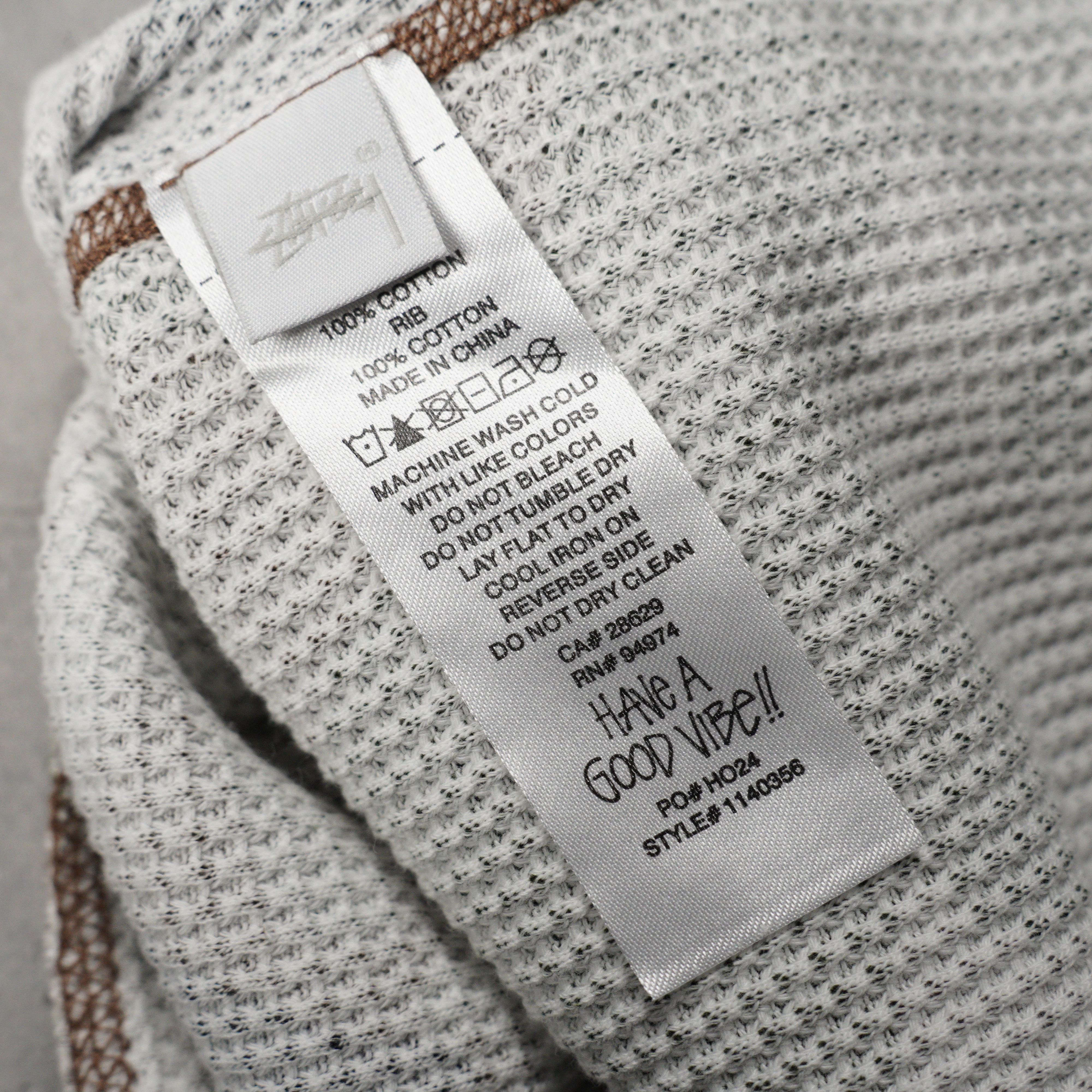 Stüssy Raglan Thermal Basic Sweatshirt（1140356）
