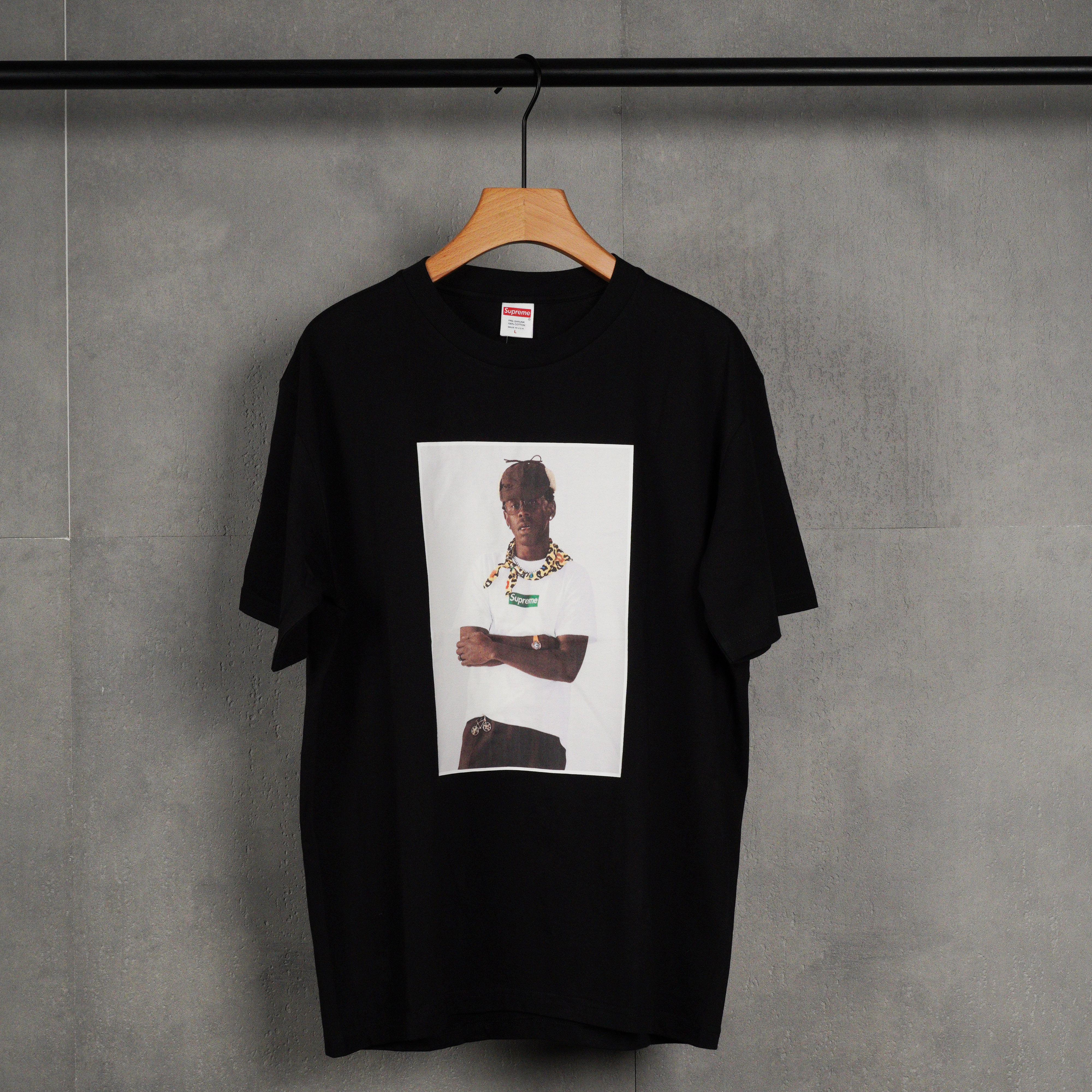 Supreme Tyler, The Creator Tee "Black" (SUP-FW24-002-1）