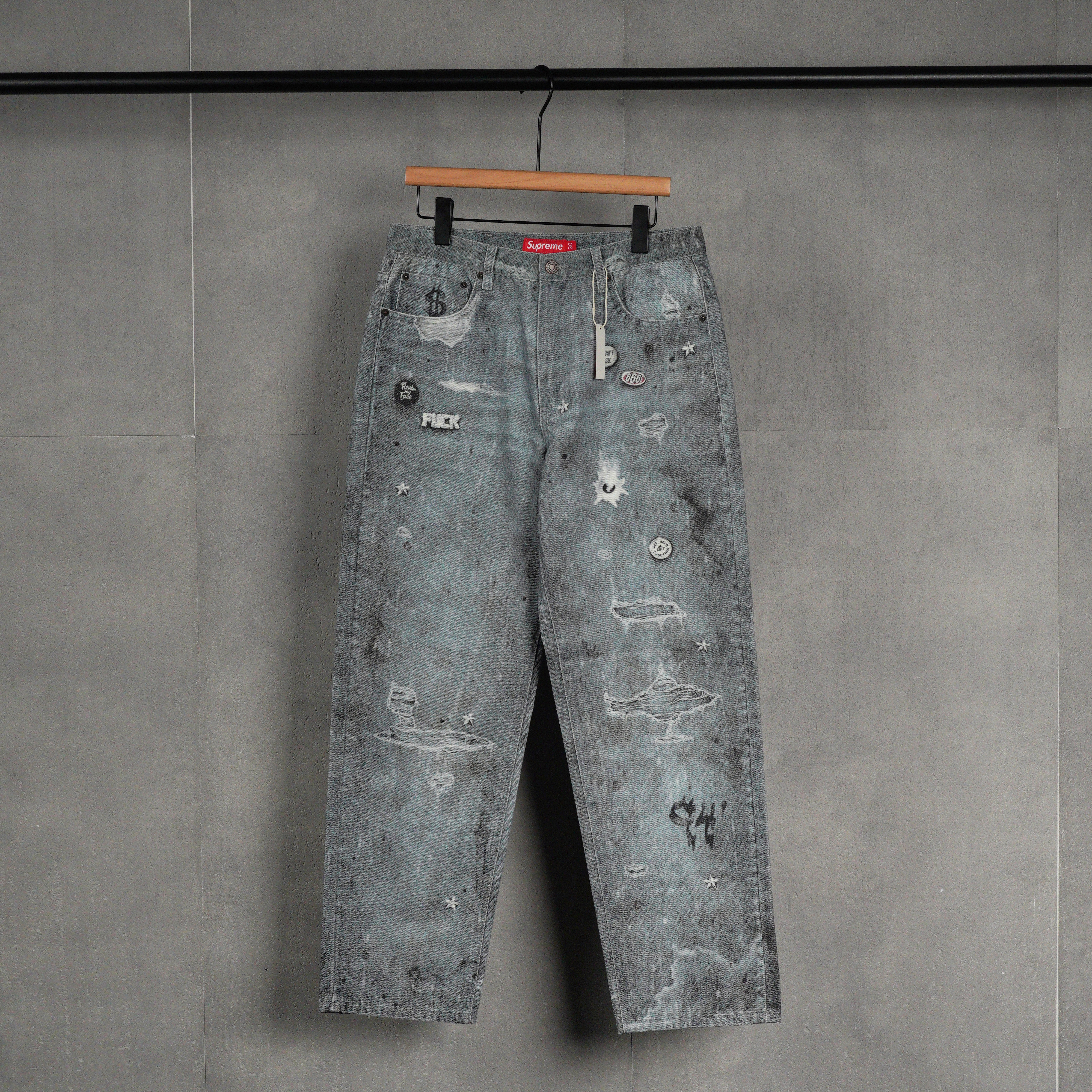 Supreme HJR Trompe L'oel Loose Fit Jean（SUP-FW24-185）