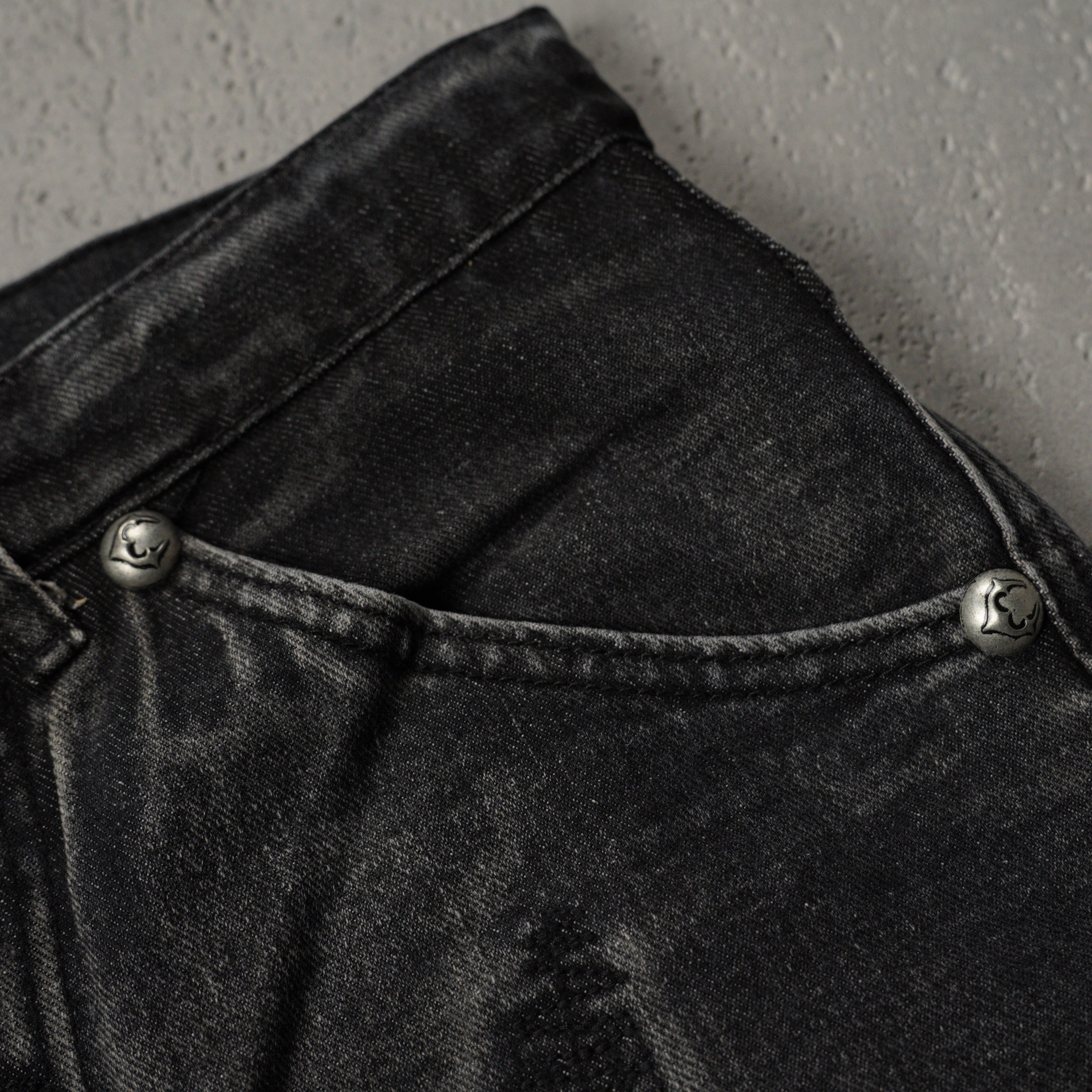 THUG CLUB Tribal Tree Denim Pants "Black"（TCFW-110-02）
