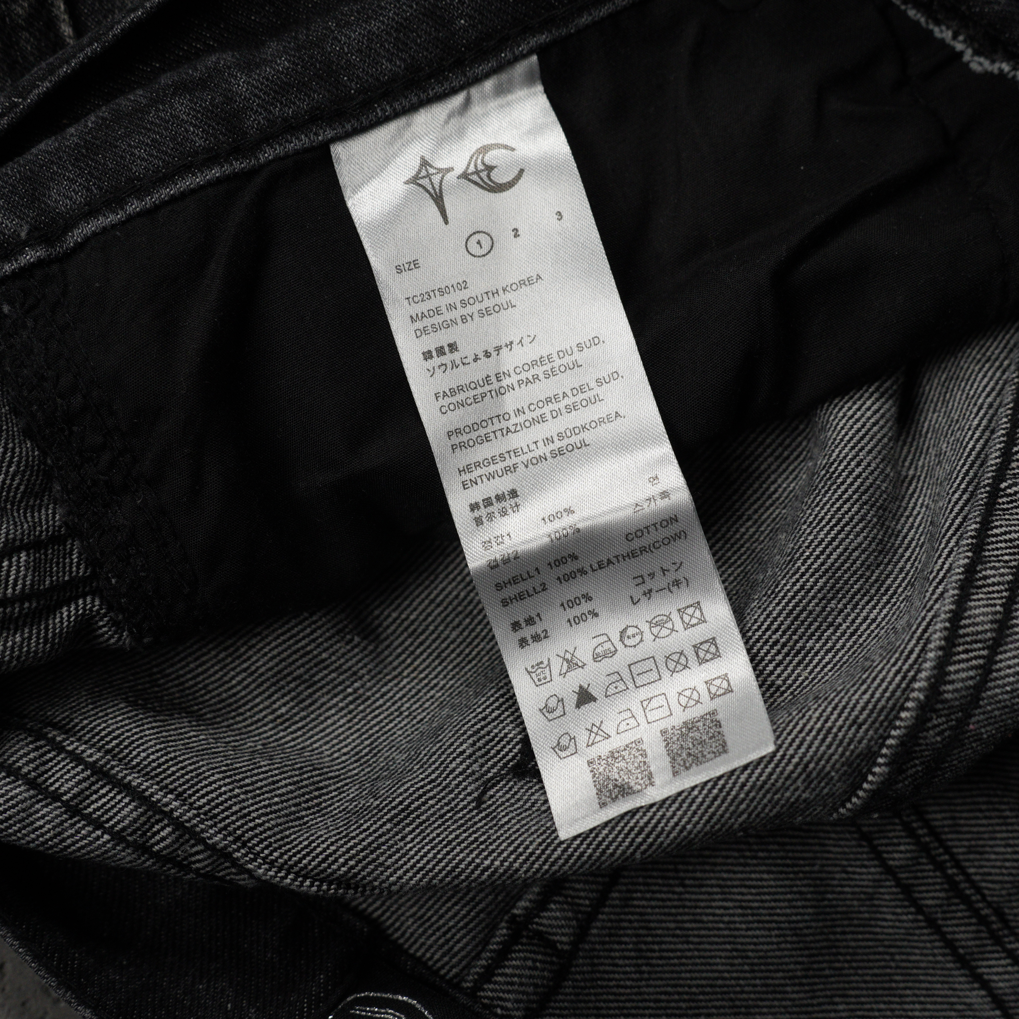THUG CLUB Tribal Tree Denim Pants "Black"（TCFW-110-02）