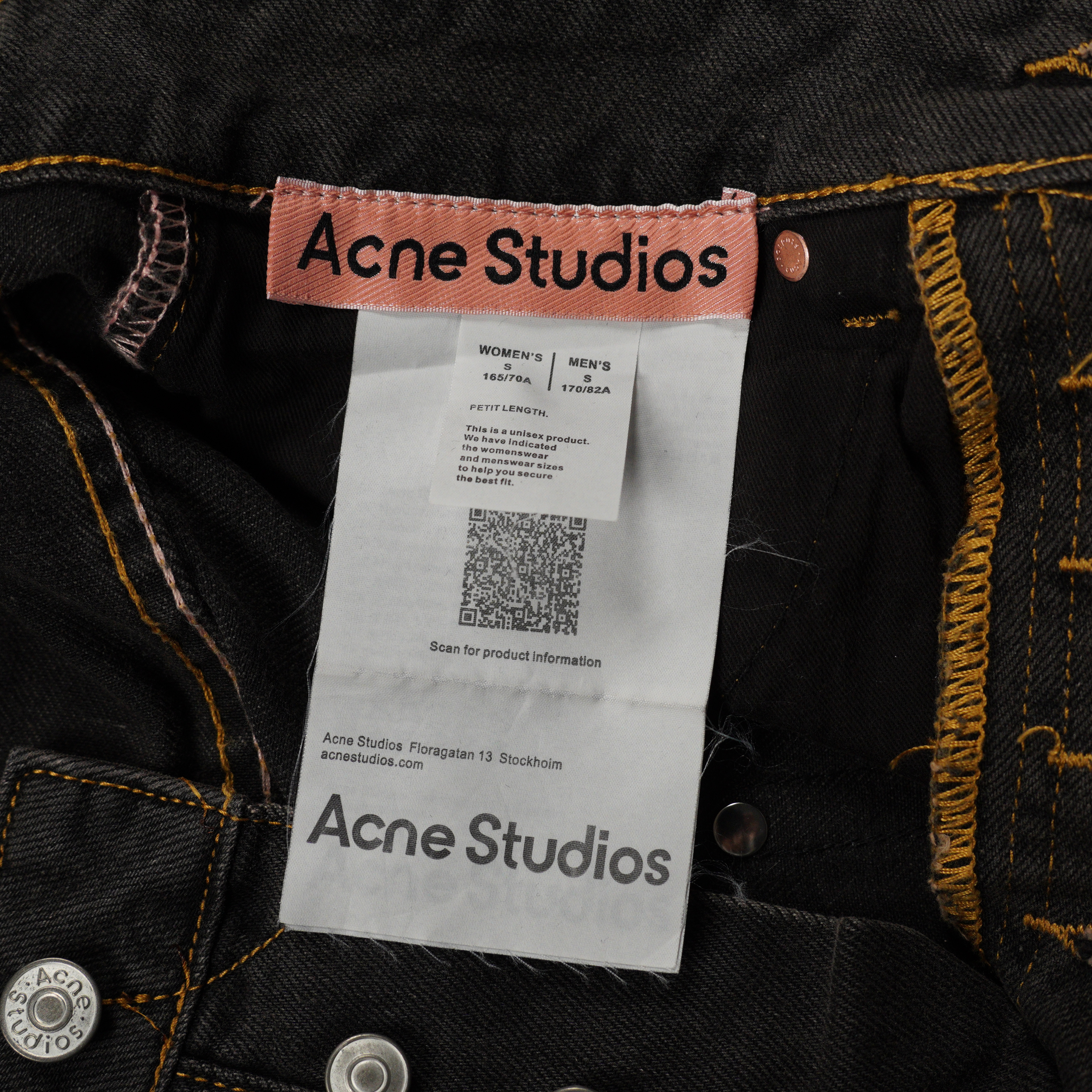 Acne Studios Relaxed Fit Jeans - 2023 - Black (C00103-900）