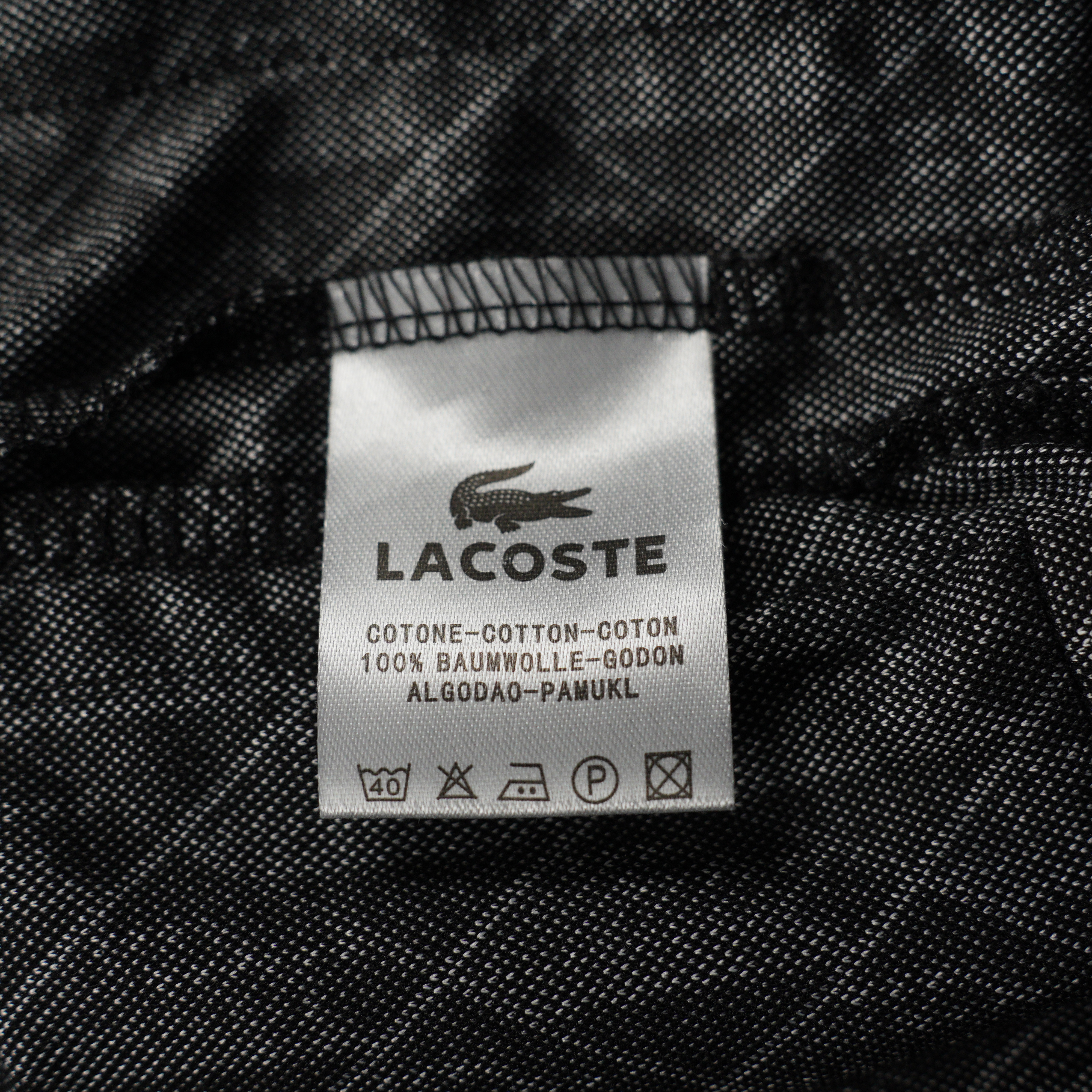 LACOSTE Men's Paris Zip-Up Sweatshirt and Pants Set (Black) (SH1368-4PC）