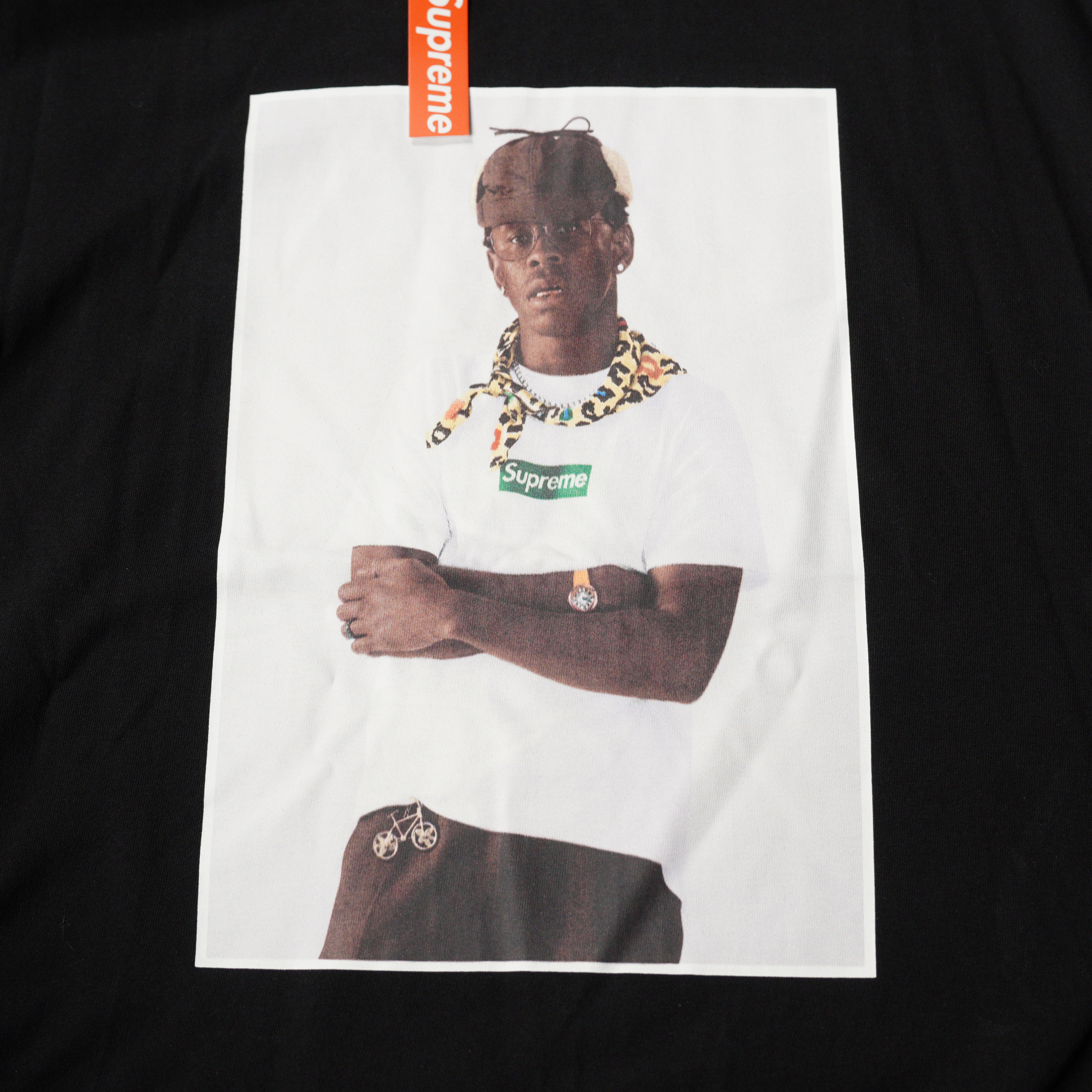 Supreme Tyler, The Creator Tee "Black" (SUP-FW24-002-1）