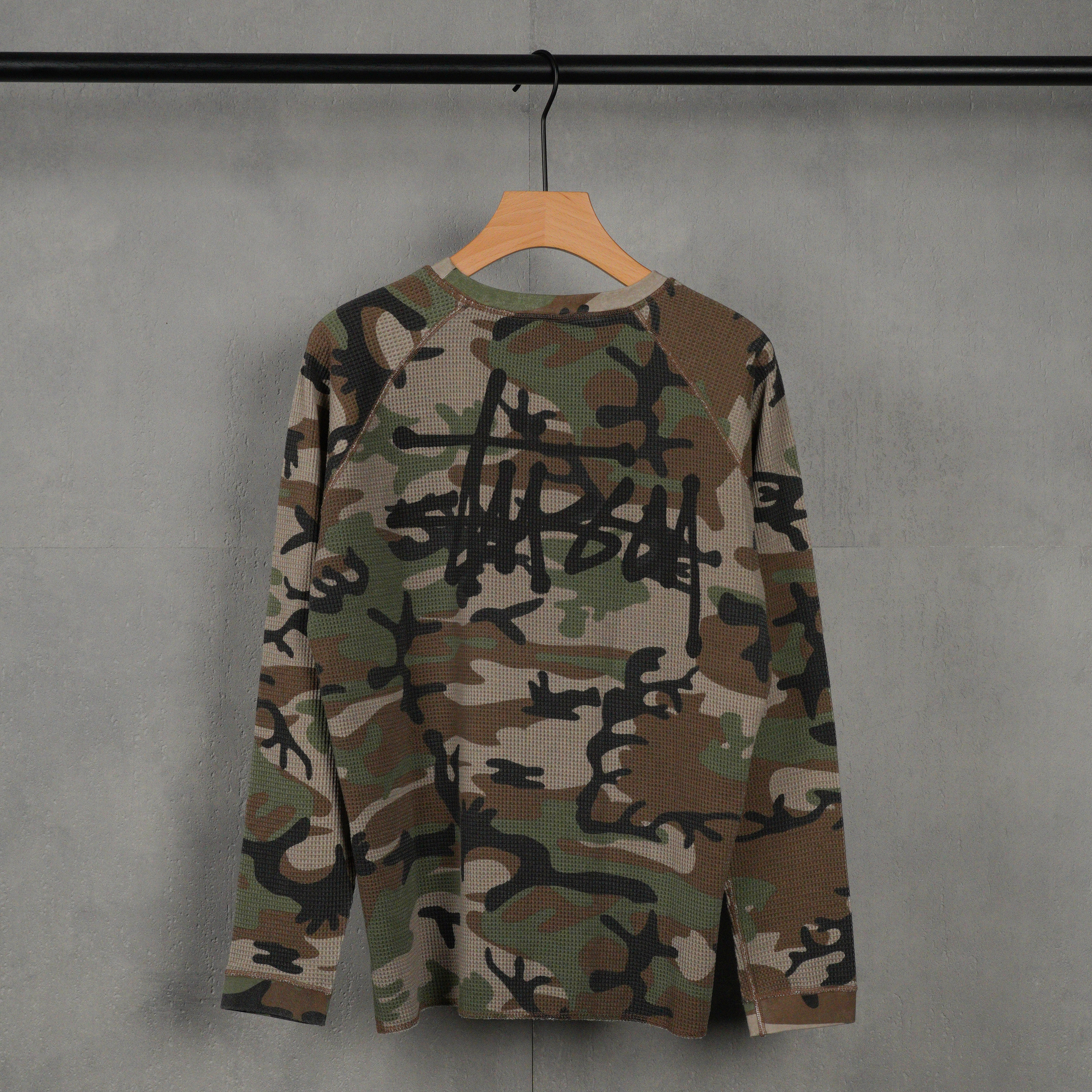 Stüssy Raglan Thermal Basic Sweatshirt（1140356）