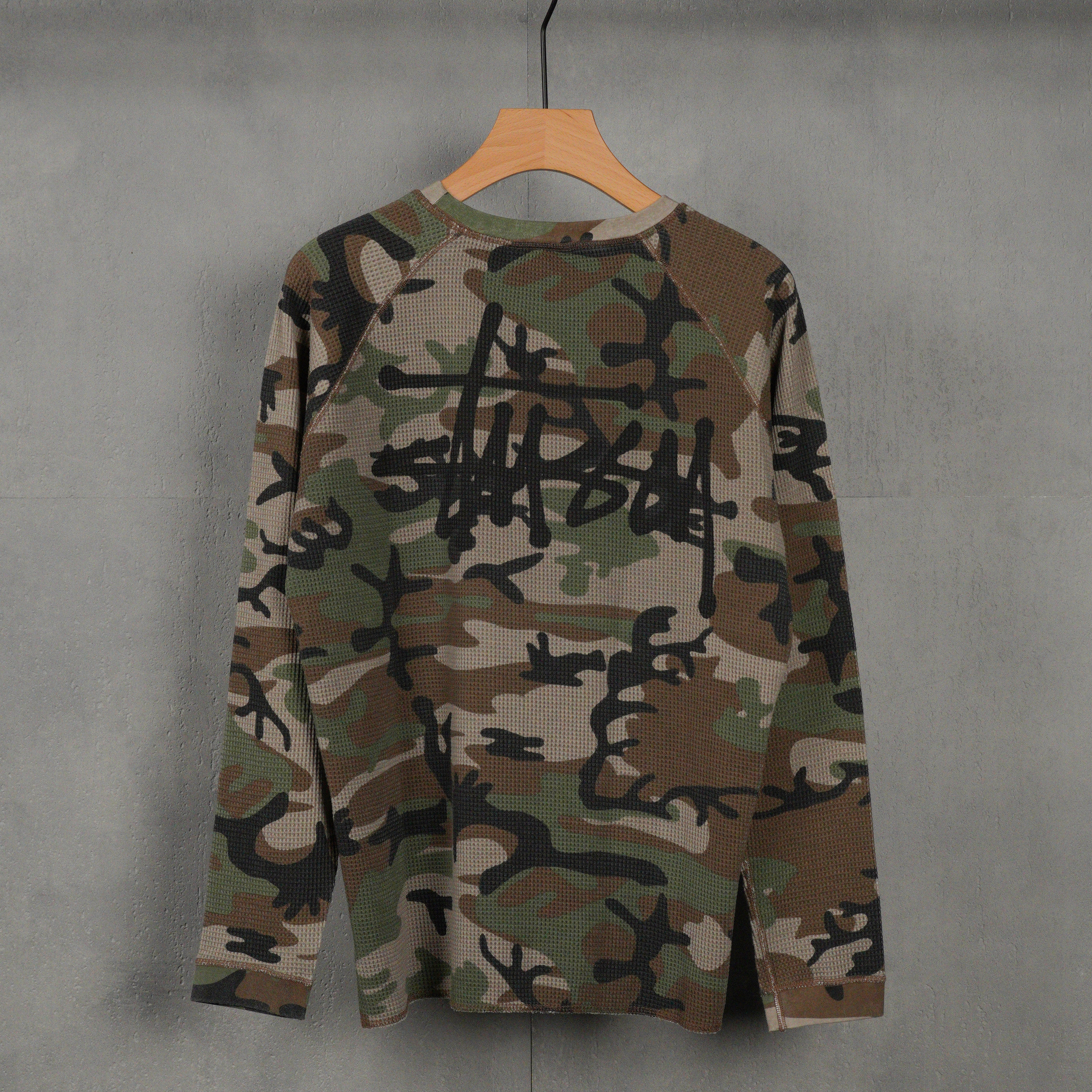 Stüssy Raglan Thermal Basic Sweatshirt（1140356）