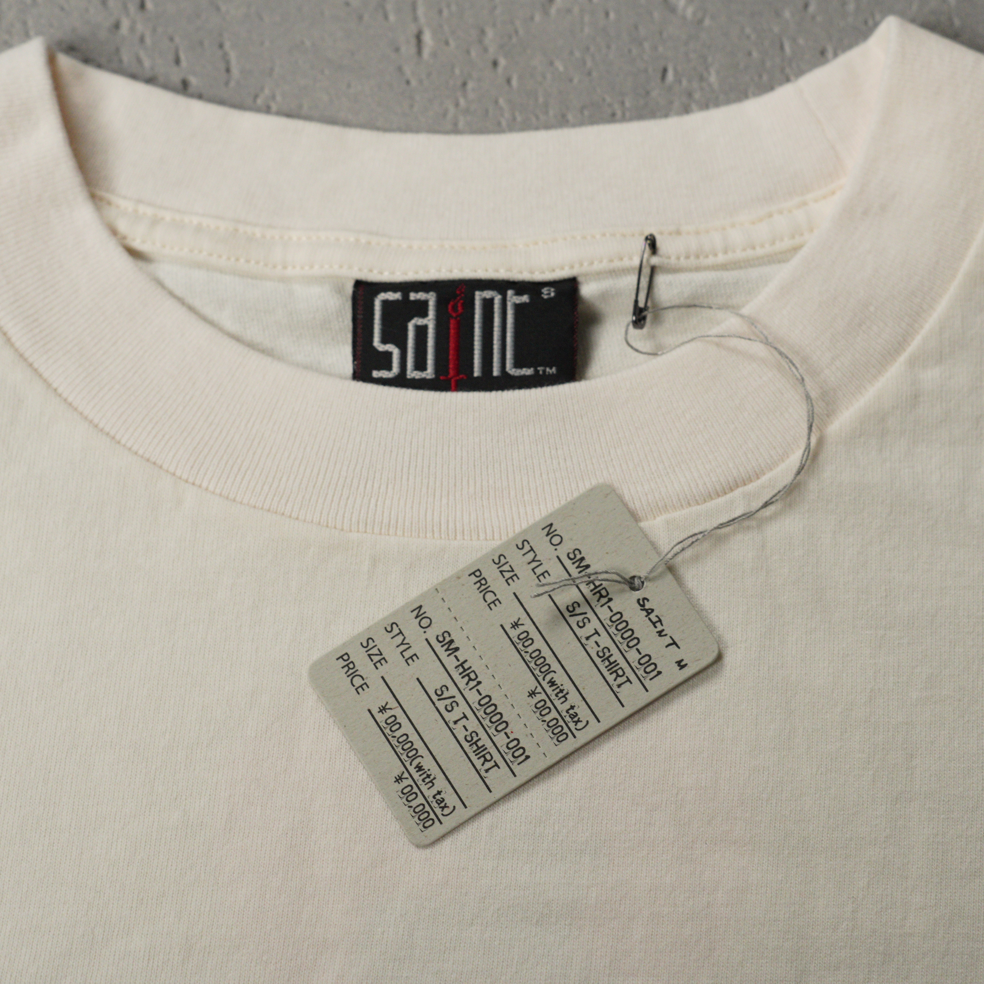 SAINT Mxxxxxx SS Tee Heart Saint "White"(SM-HR1-0000-019）