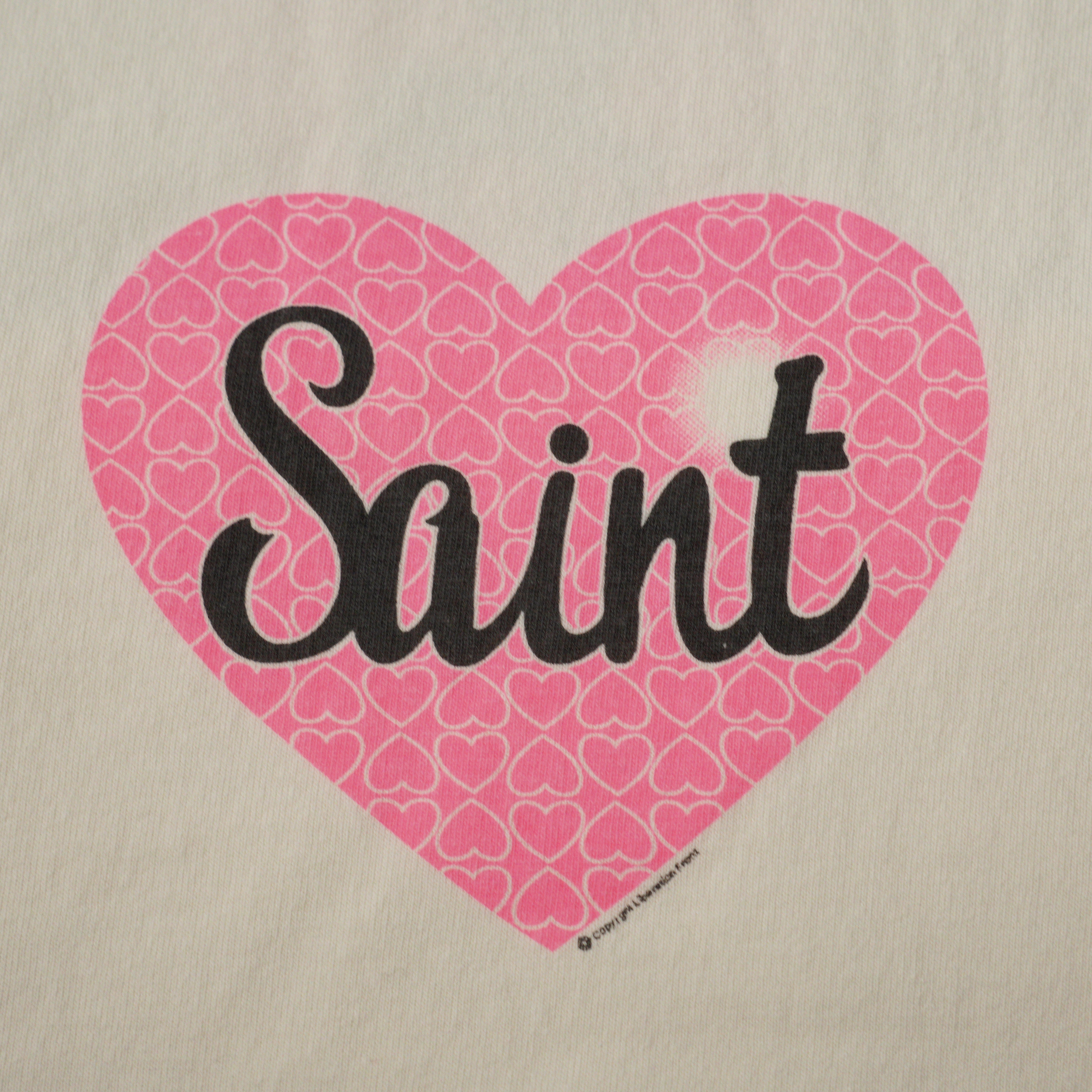 SAINT Mxxxxxx SS Tee Heart Saint "White"(SM-HR1-0000-019）